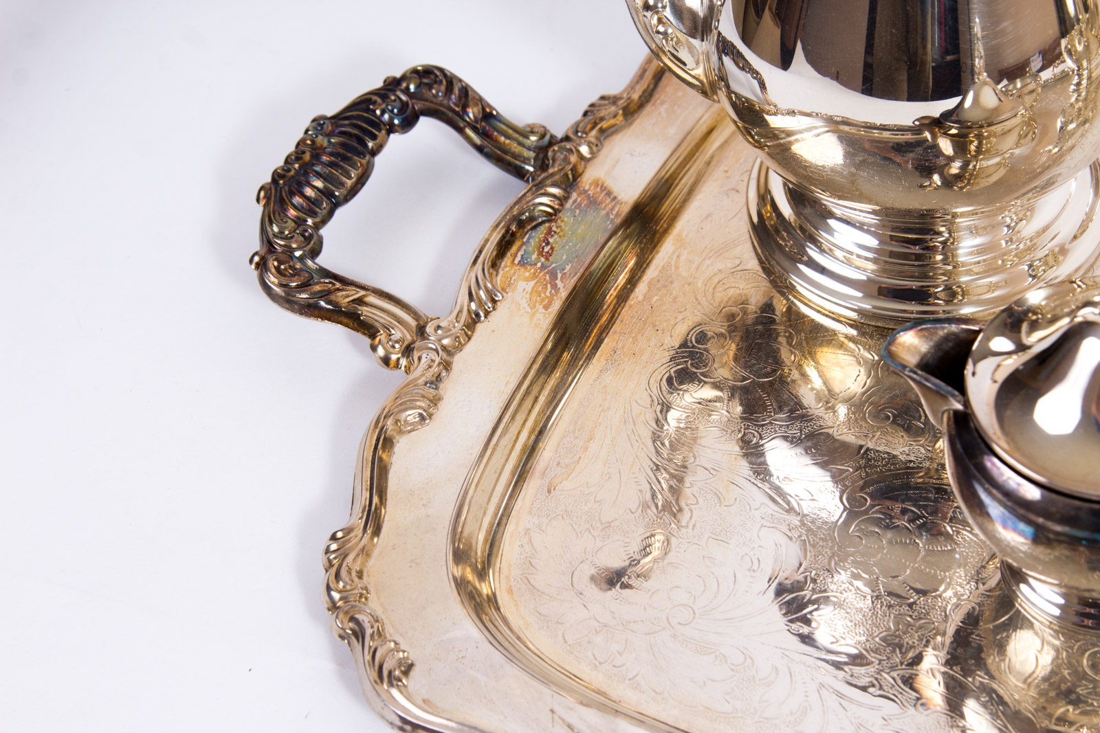 Vintage Oneida Silver Plated Tea Service Set EBTH