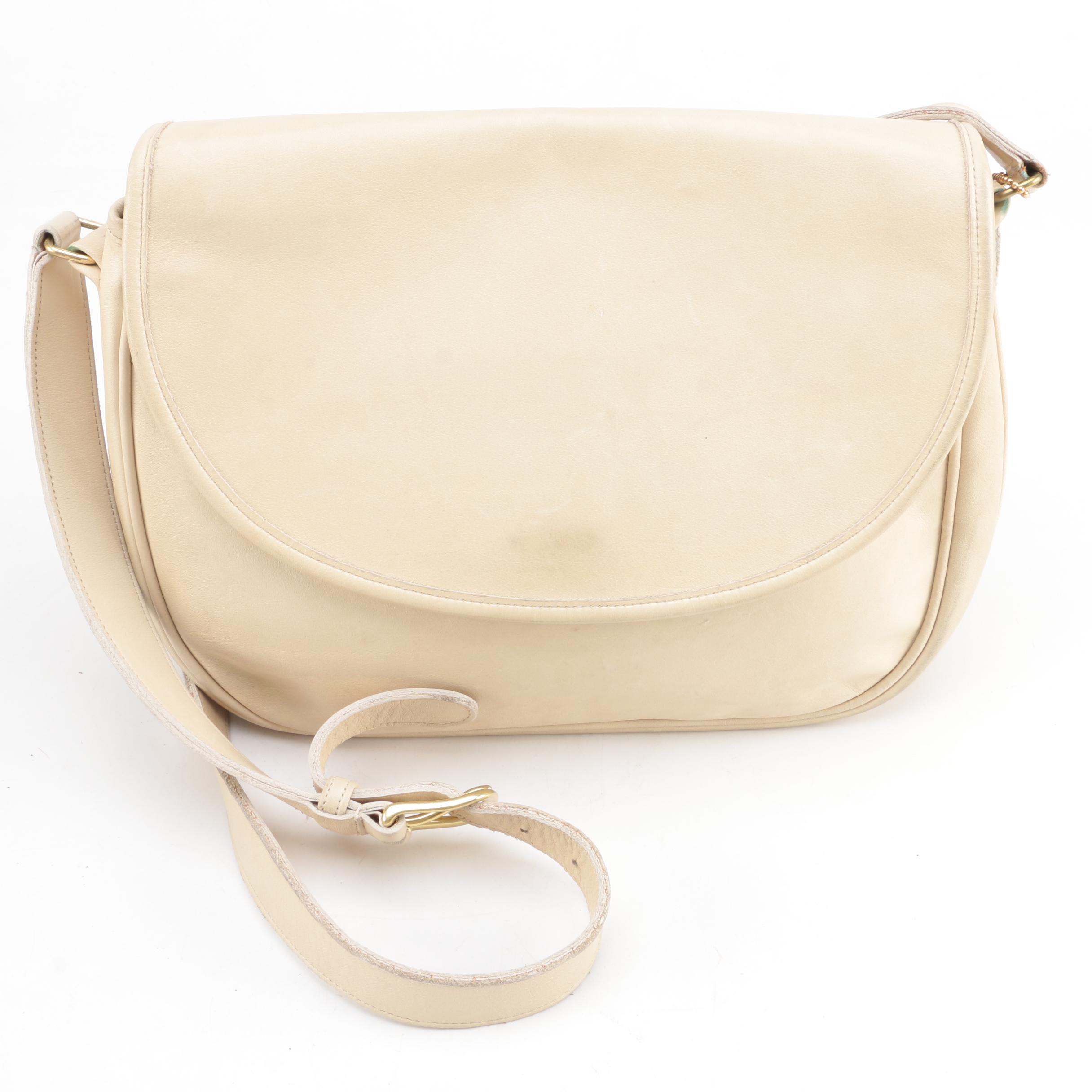 Vintage Coach Leather Saddle Bag EBTH