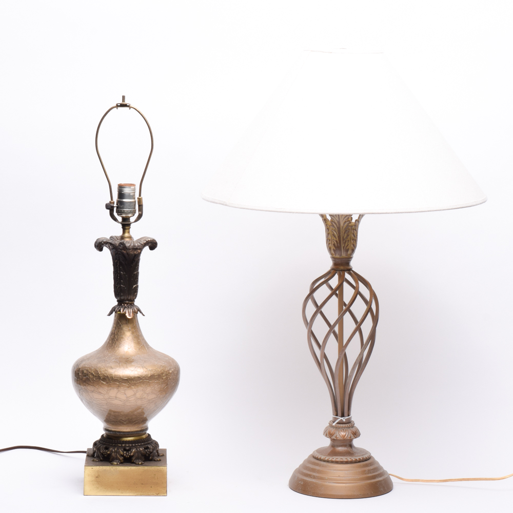 Gold Tone Table Lamps EBTH