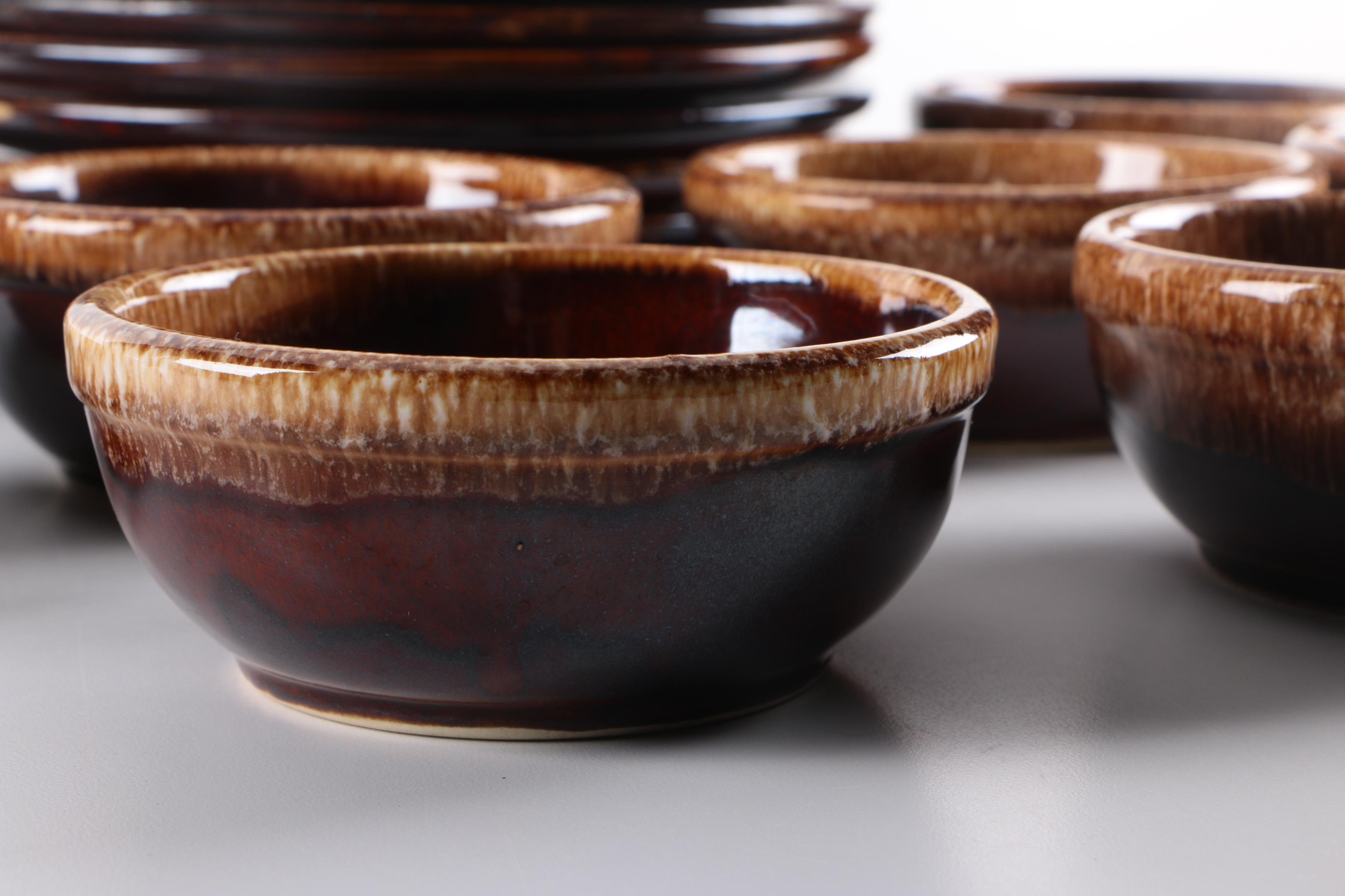 Vintage Kathy Kale "Brown Drip" Stoneware EBTH