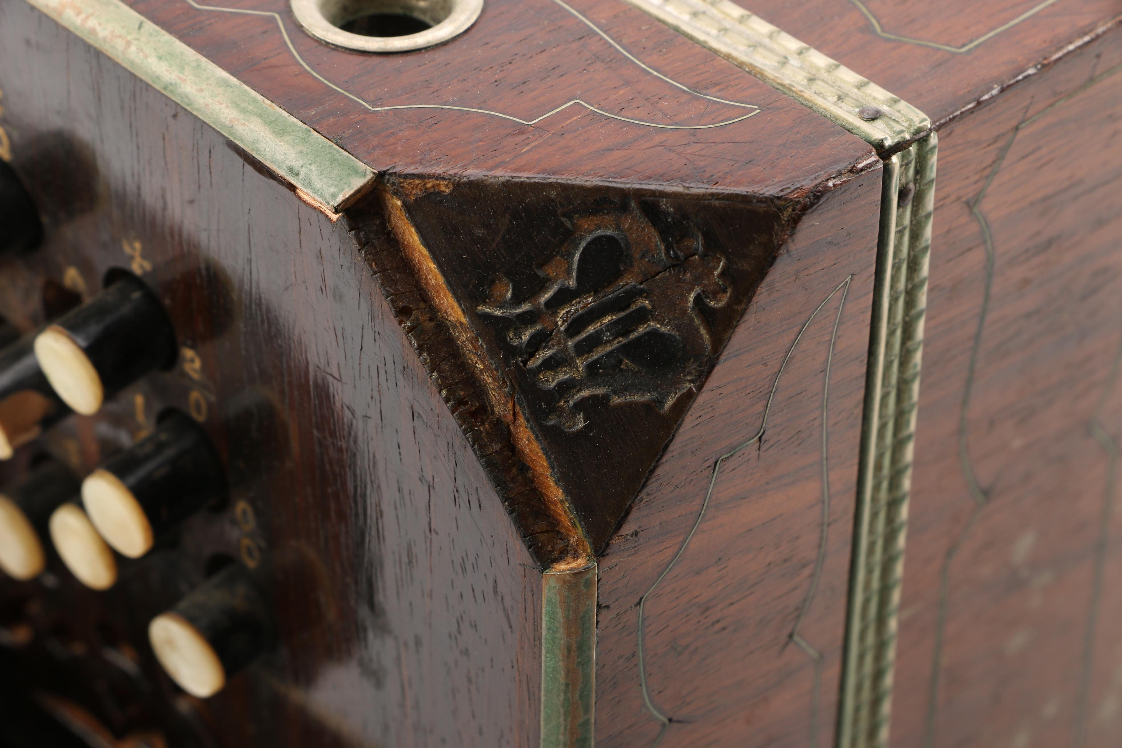 Antique F. Lange Chemnitzer Concertina with Case EBTH