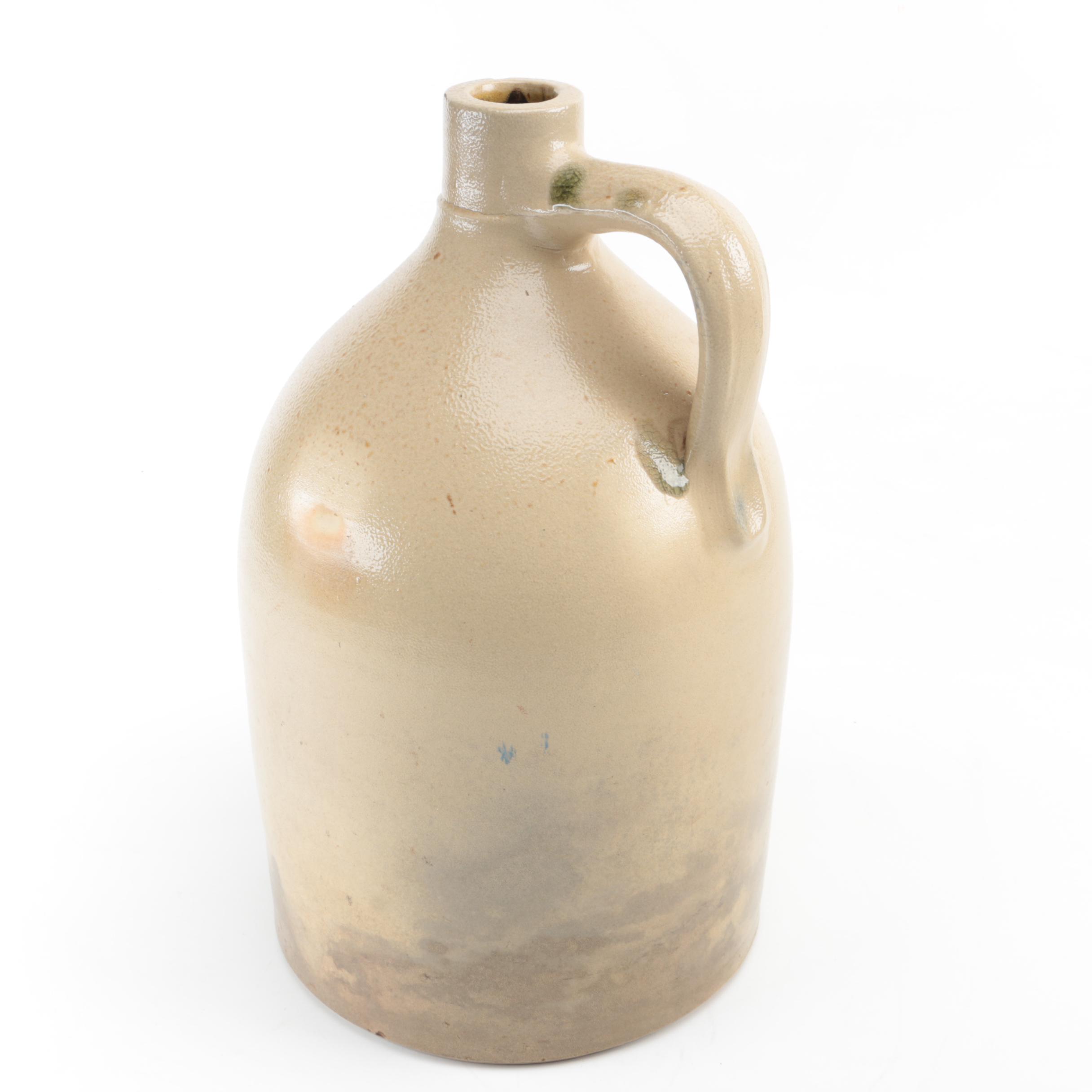 Antique SaltGlazed Stoneware Jug EBTH