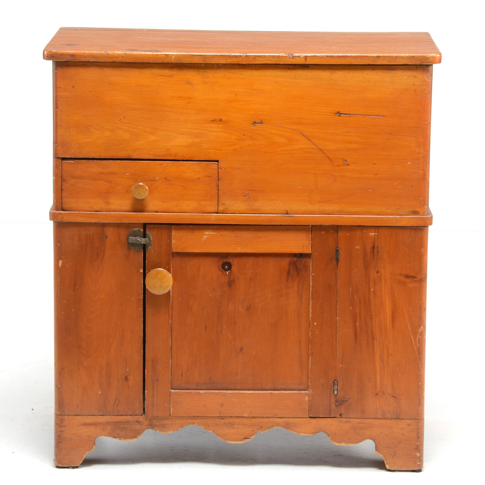 Antique Pine LiftTop Dry Sink EBTH