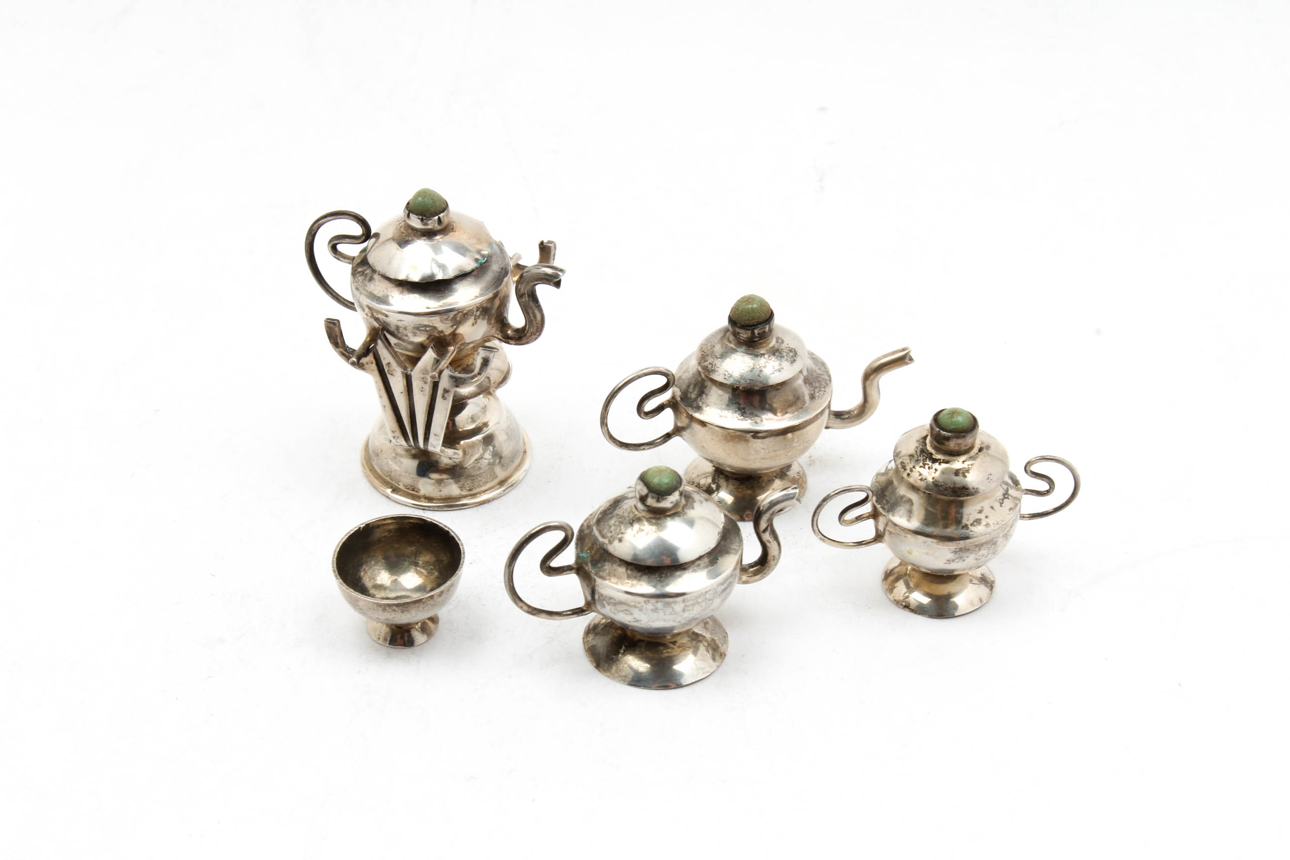 Miniature Mexican Sterling Silver Tea Set with Tray EBTH