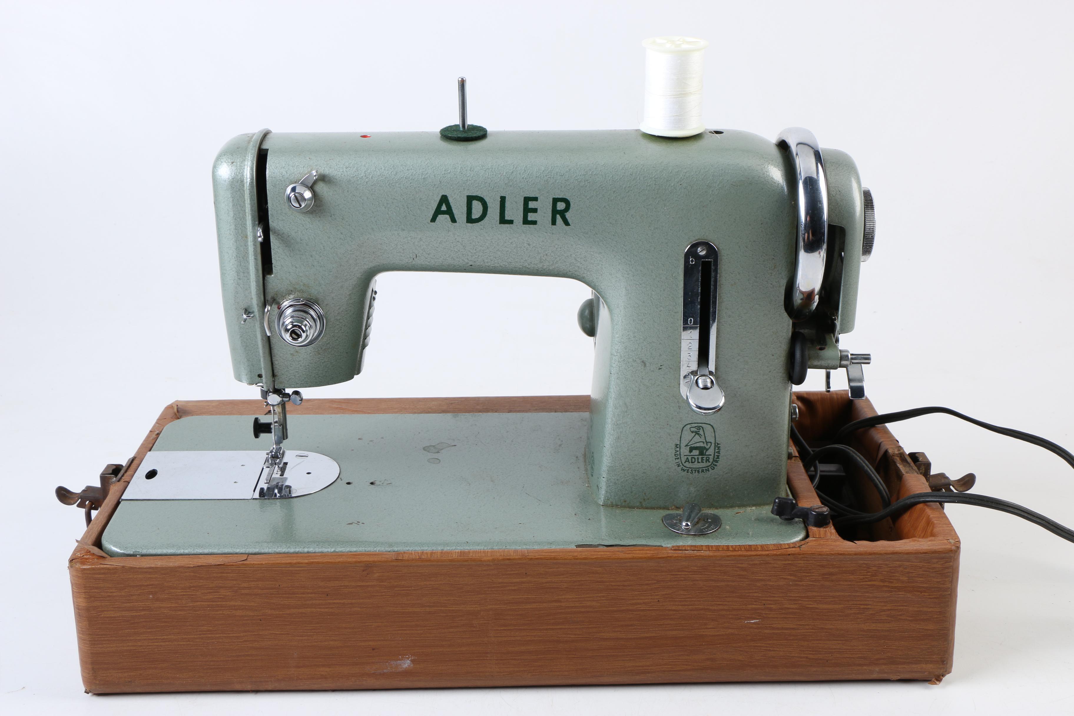 Vintage West Germany Adler Sewing Machine EBTH