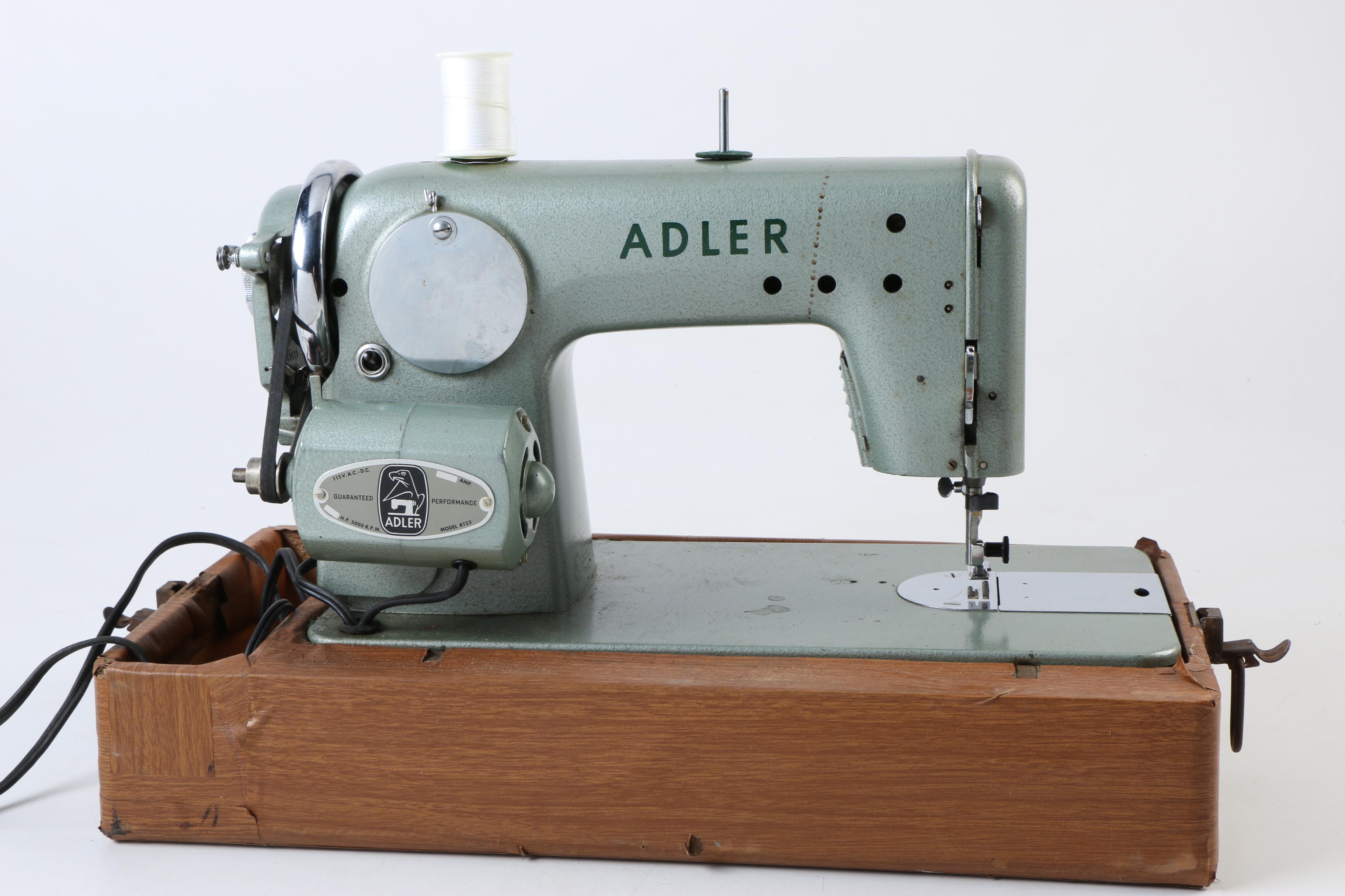 Vintage West Germany Adler Sewing Machine EBTH