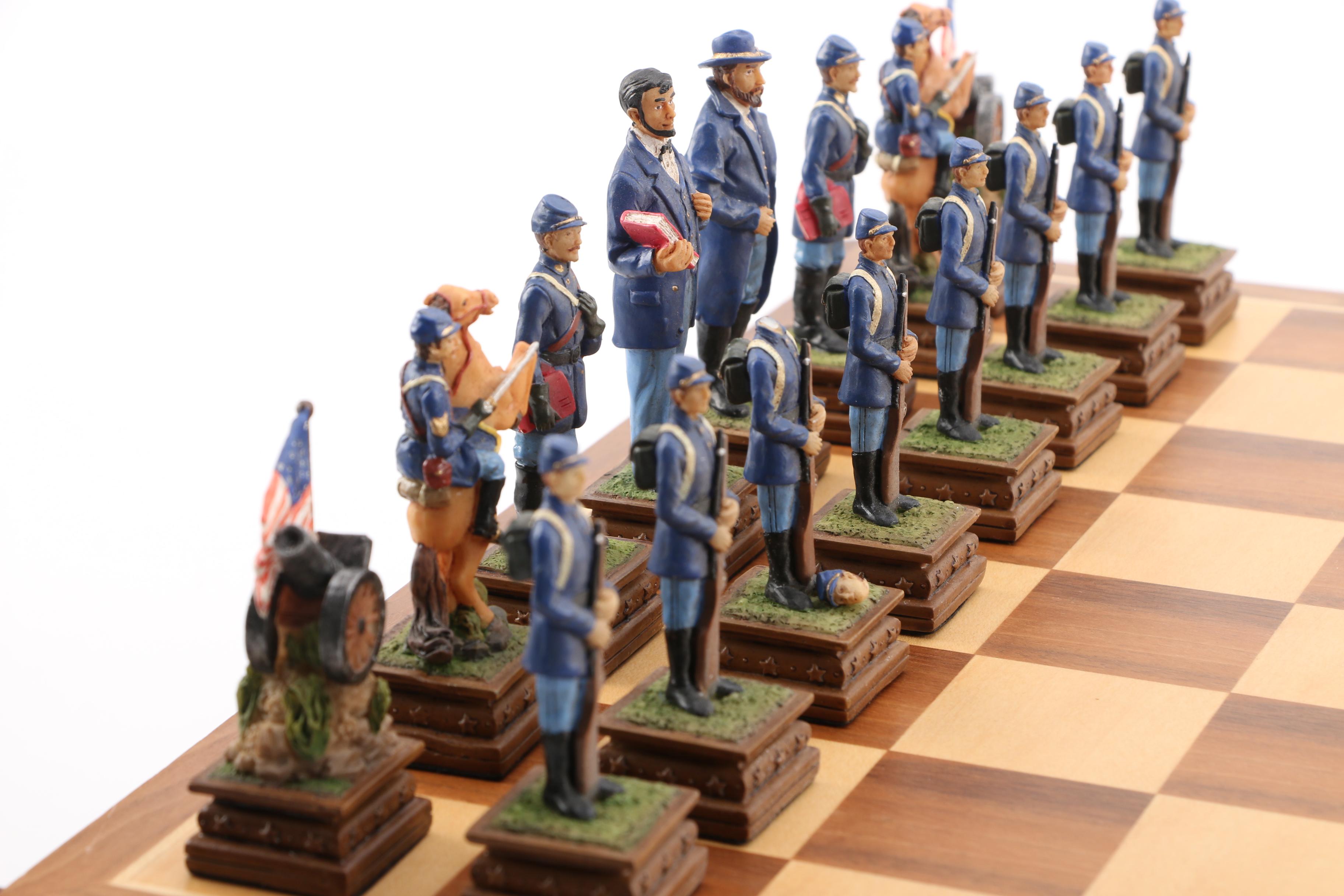 History Channel Civil War Chess Set and Revolutionary War Chess Set EBTH