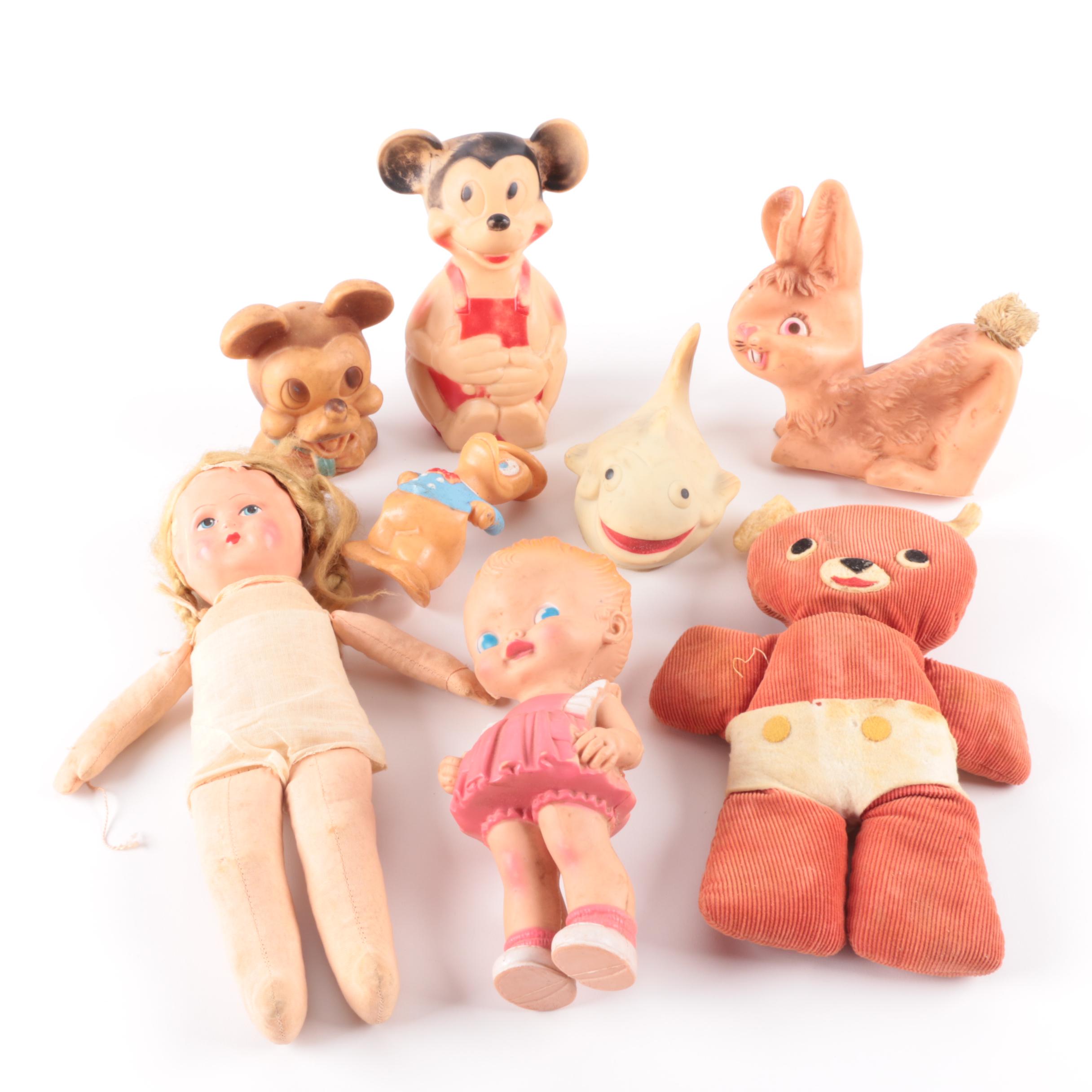 antique rubber dolls