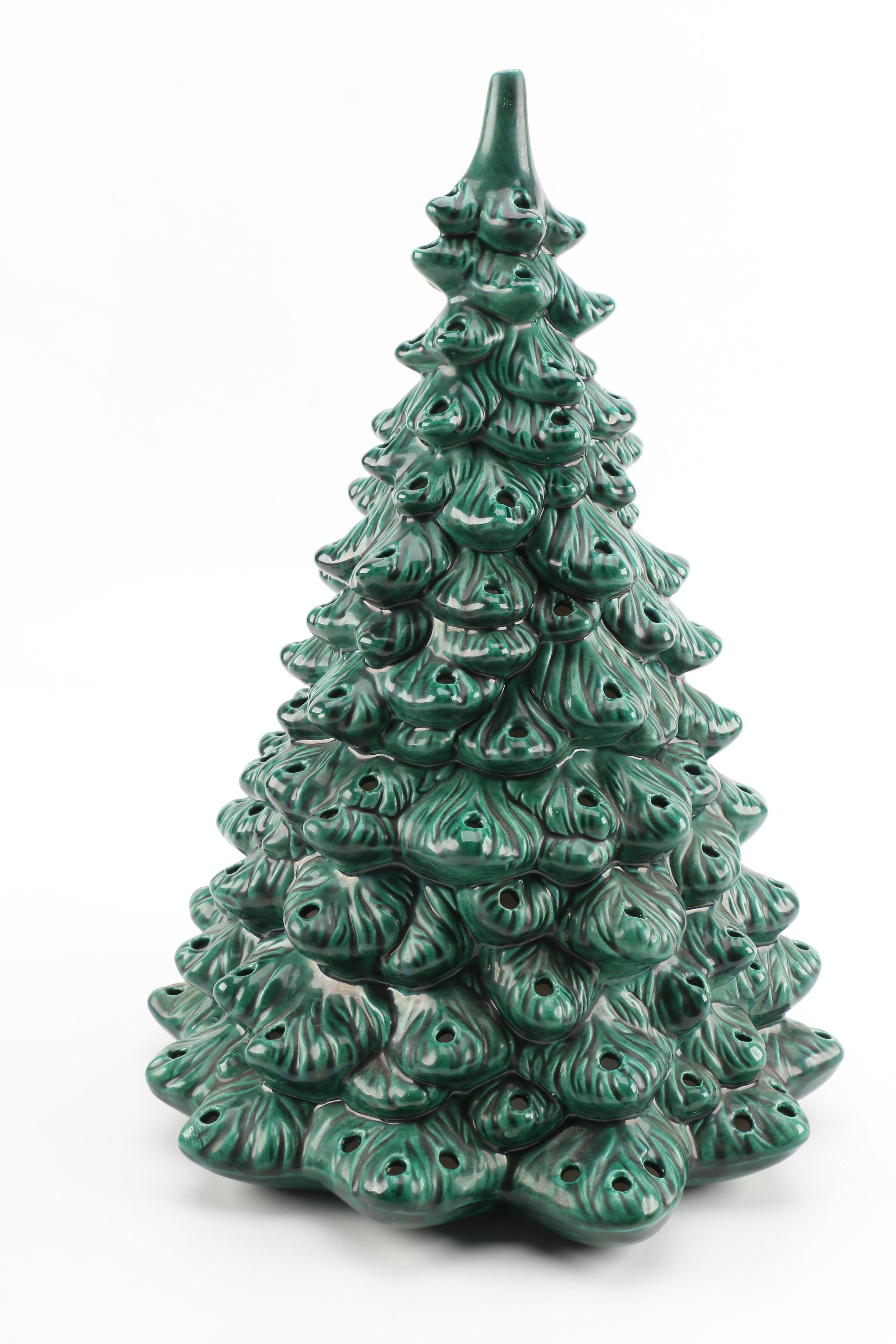 Ceramic Christmas Tree and Accessories EBTH