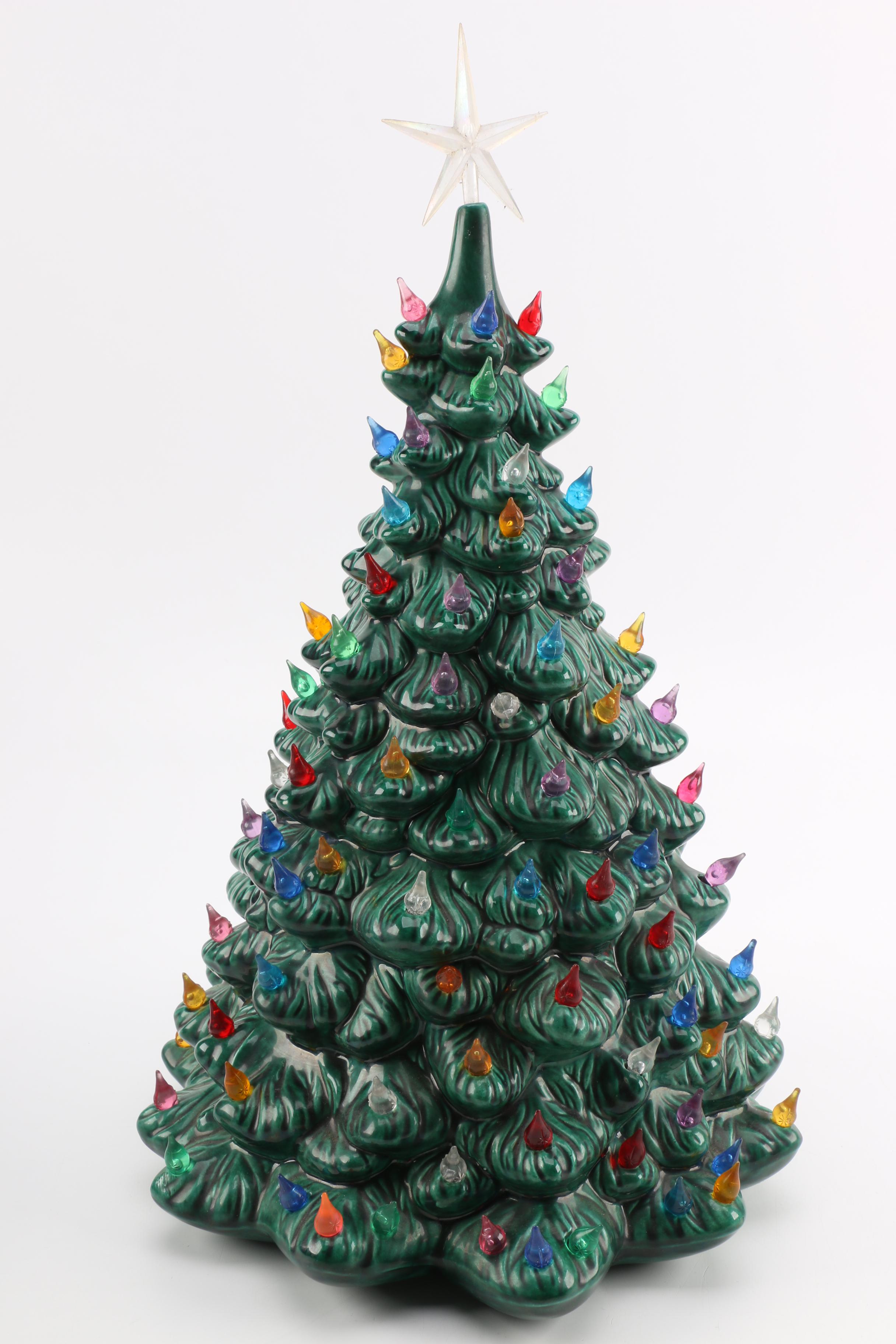 Ceramic Christmas Tree and Accessories EBTH