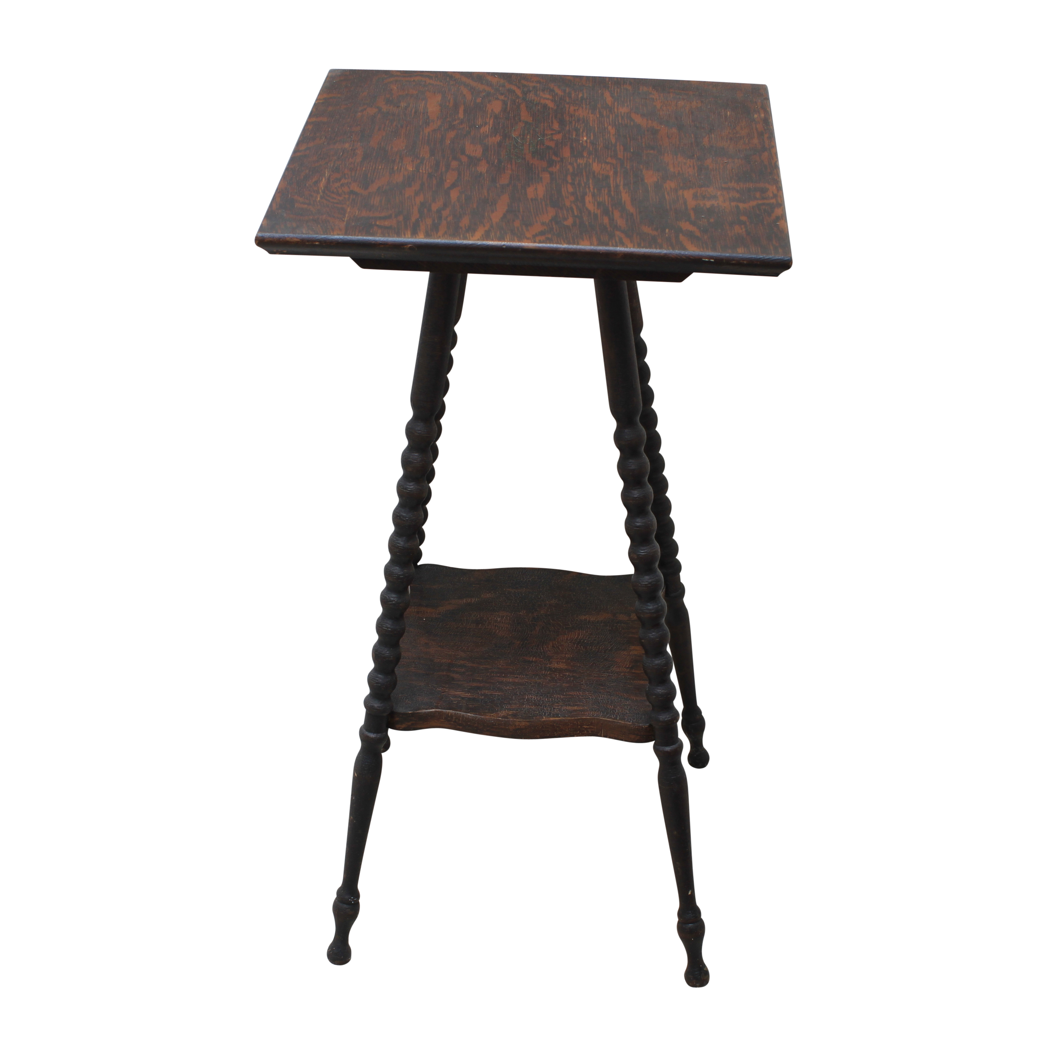 Antique Oak Square End Table EBTH