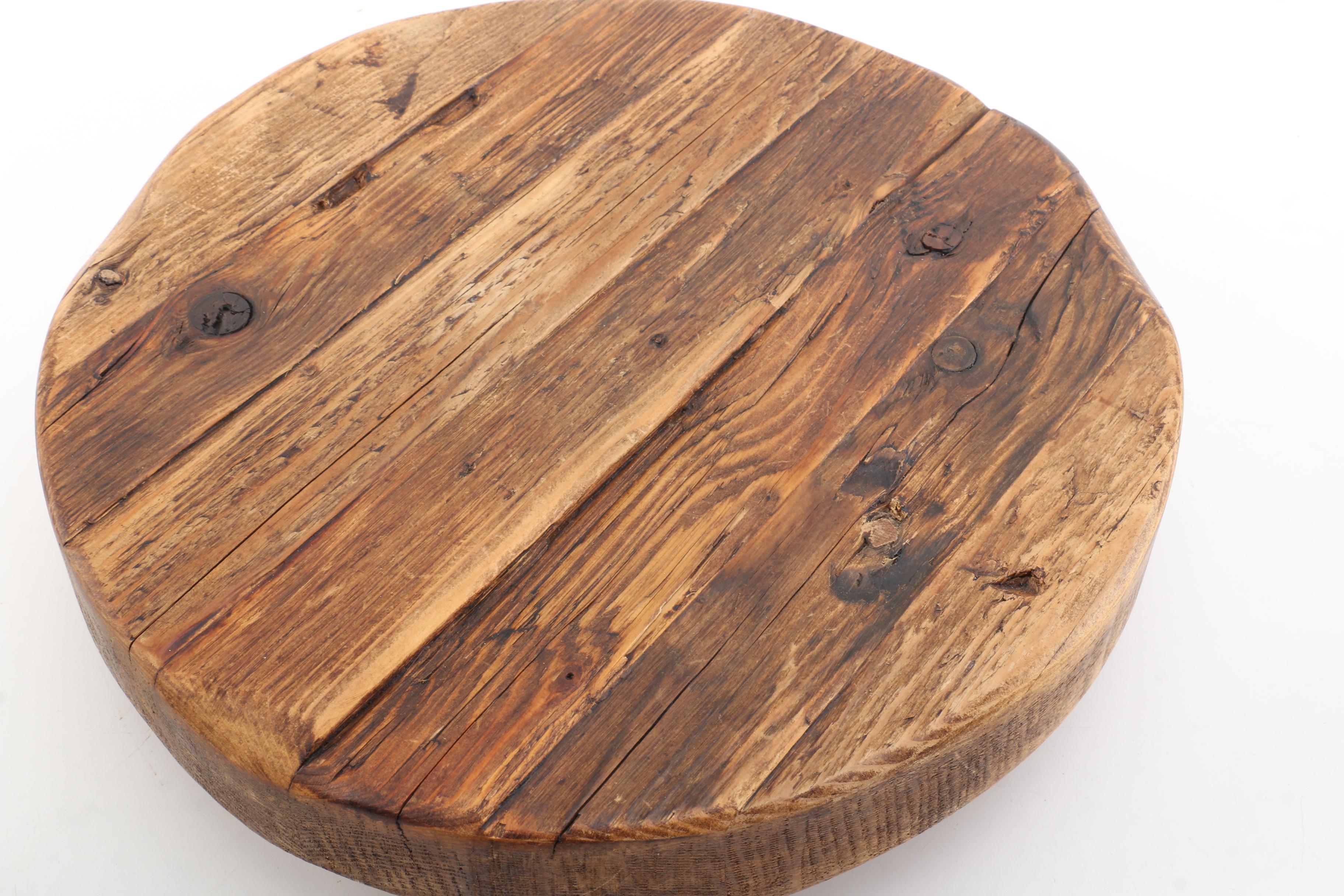 European Wooden Footed Tray EBTH
