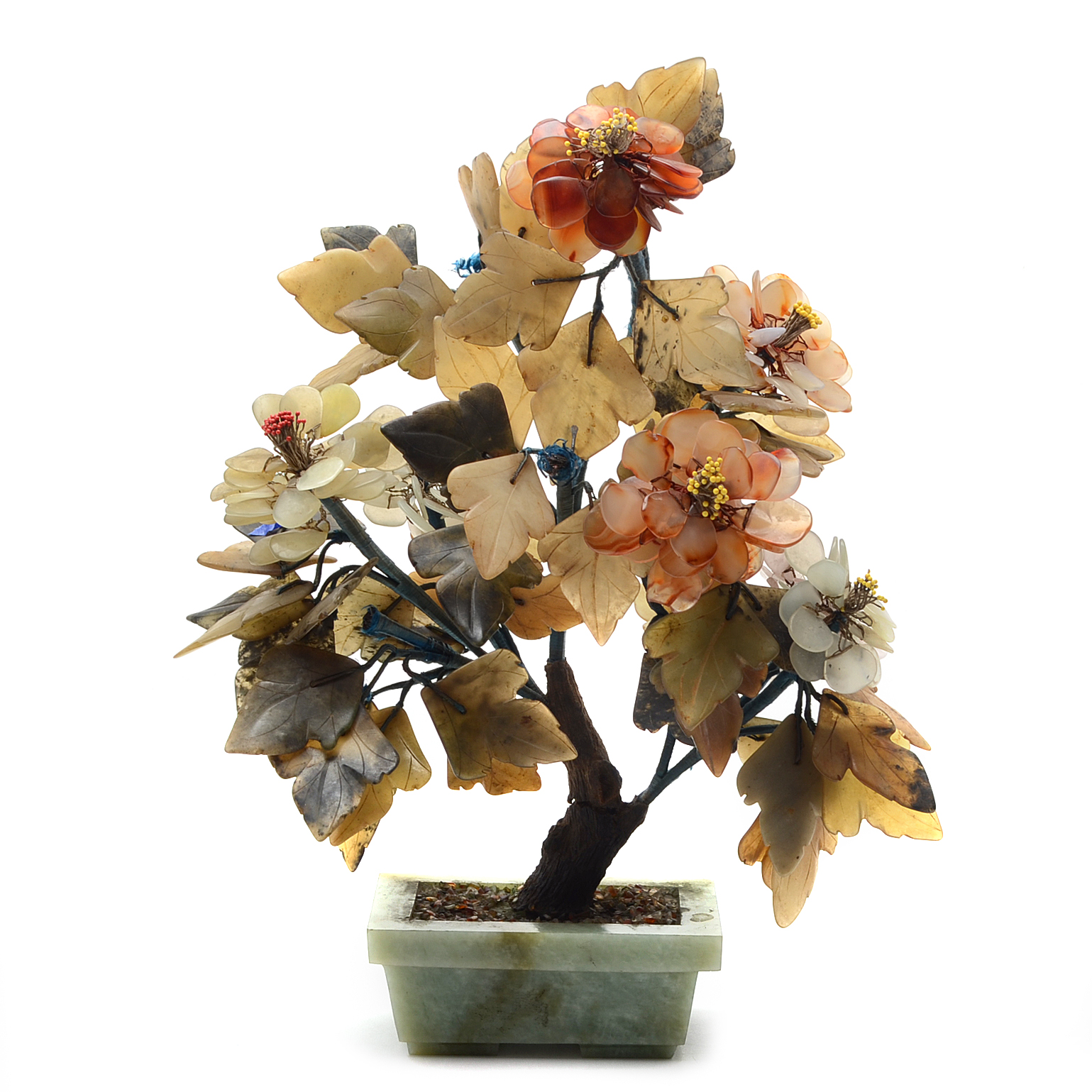 Carved Stone Floral Tree Decorative Arrangement | EBTH