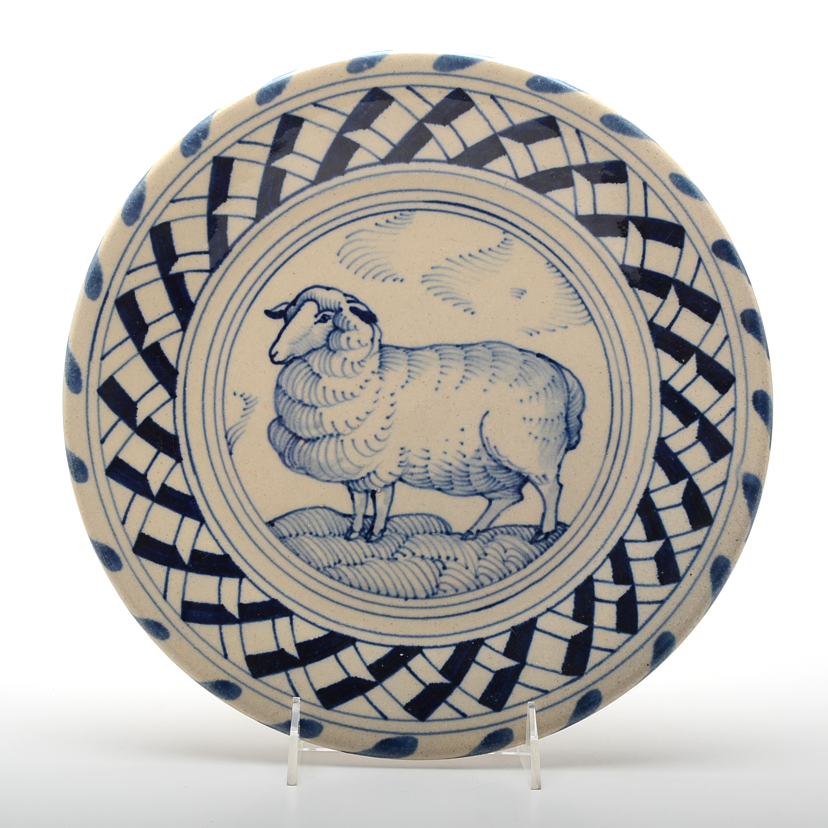 Four José Dovis Hand Decorated Pottery Plates EBTH