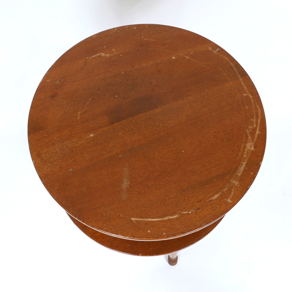 Vintage Colonial Style TwoTier Maple Side Table EBTH