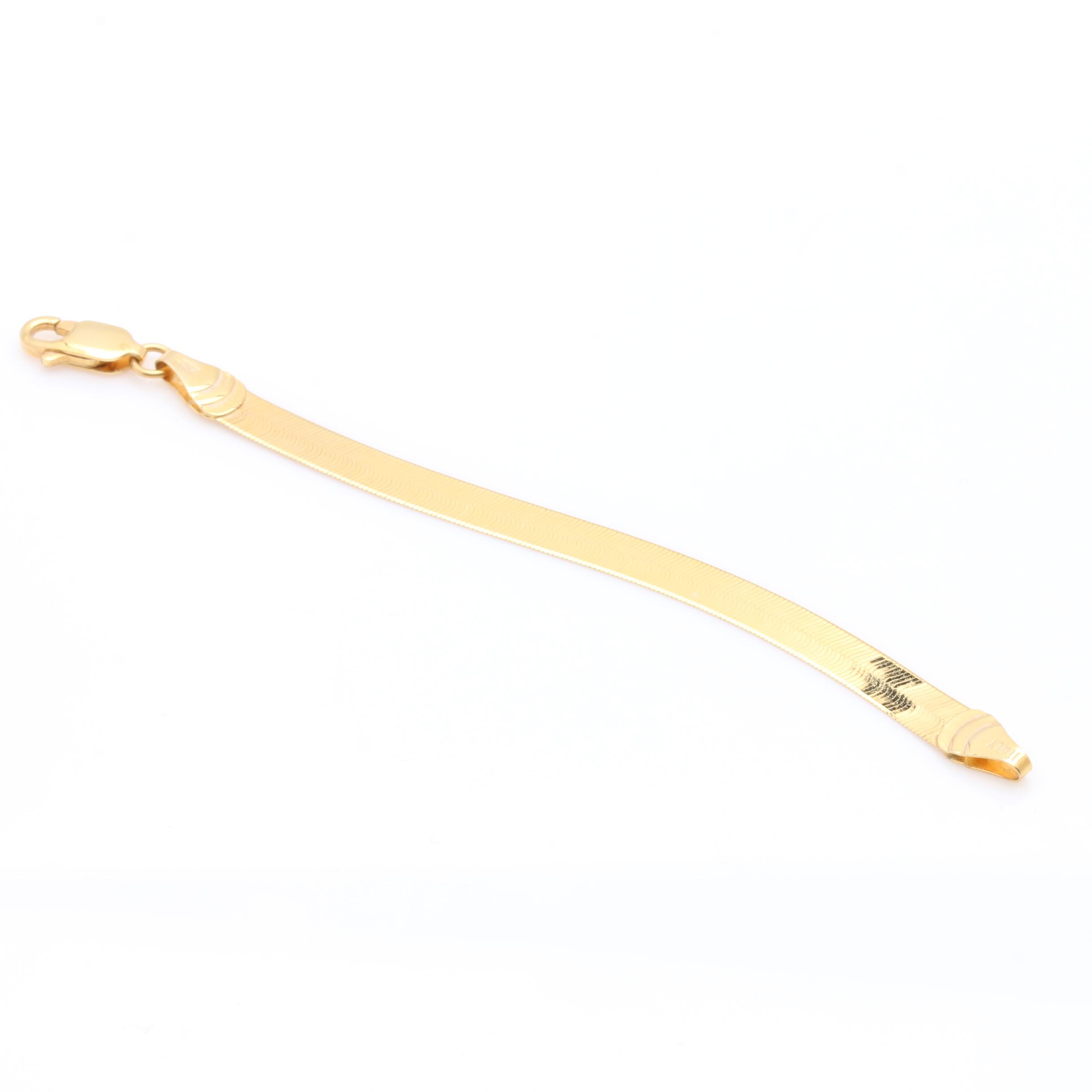 14K Yellow Gold Necklace Extender EBTH