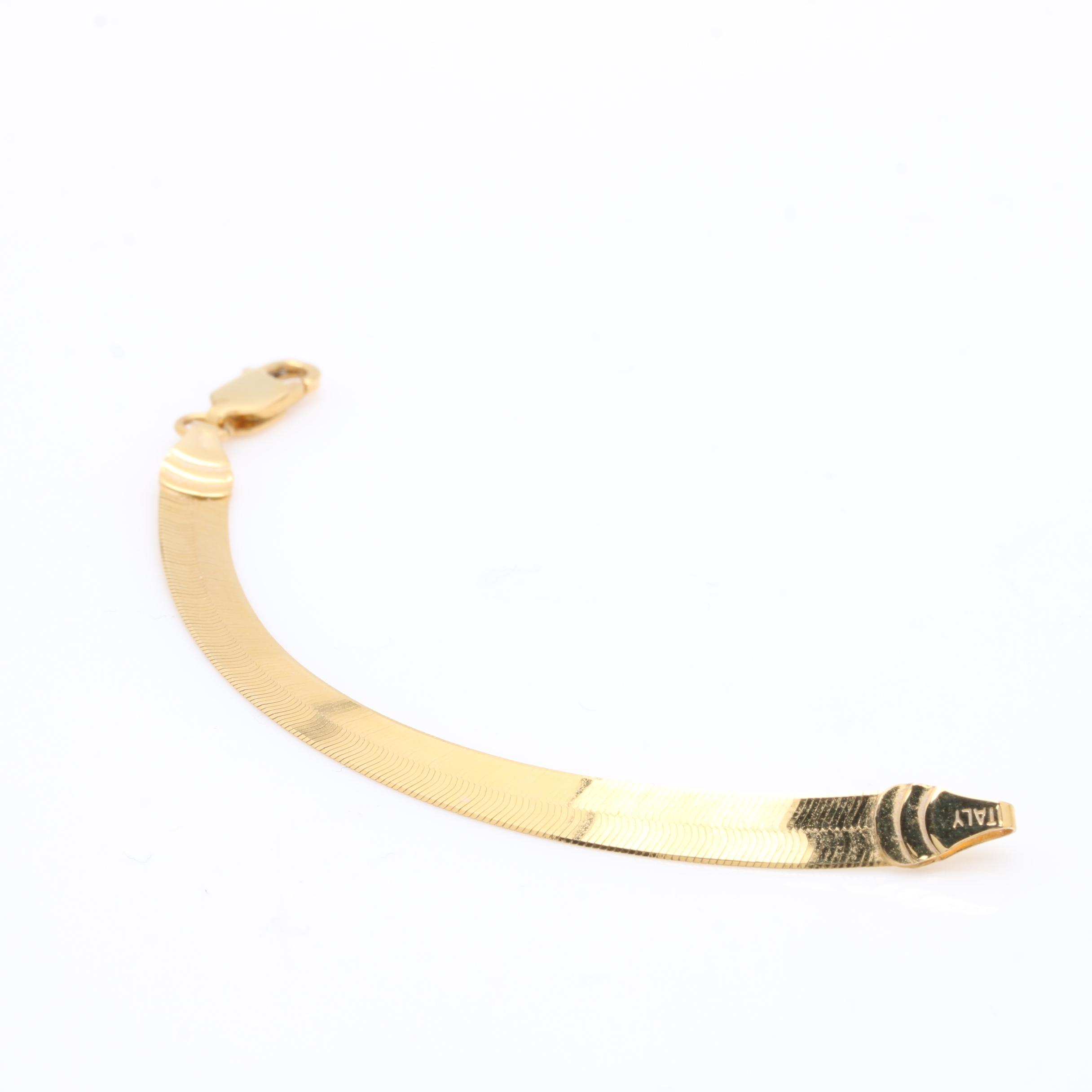 14K Yellow Gold Necklace Extender EBTH