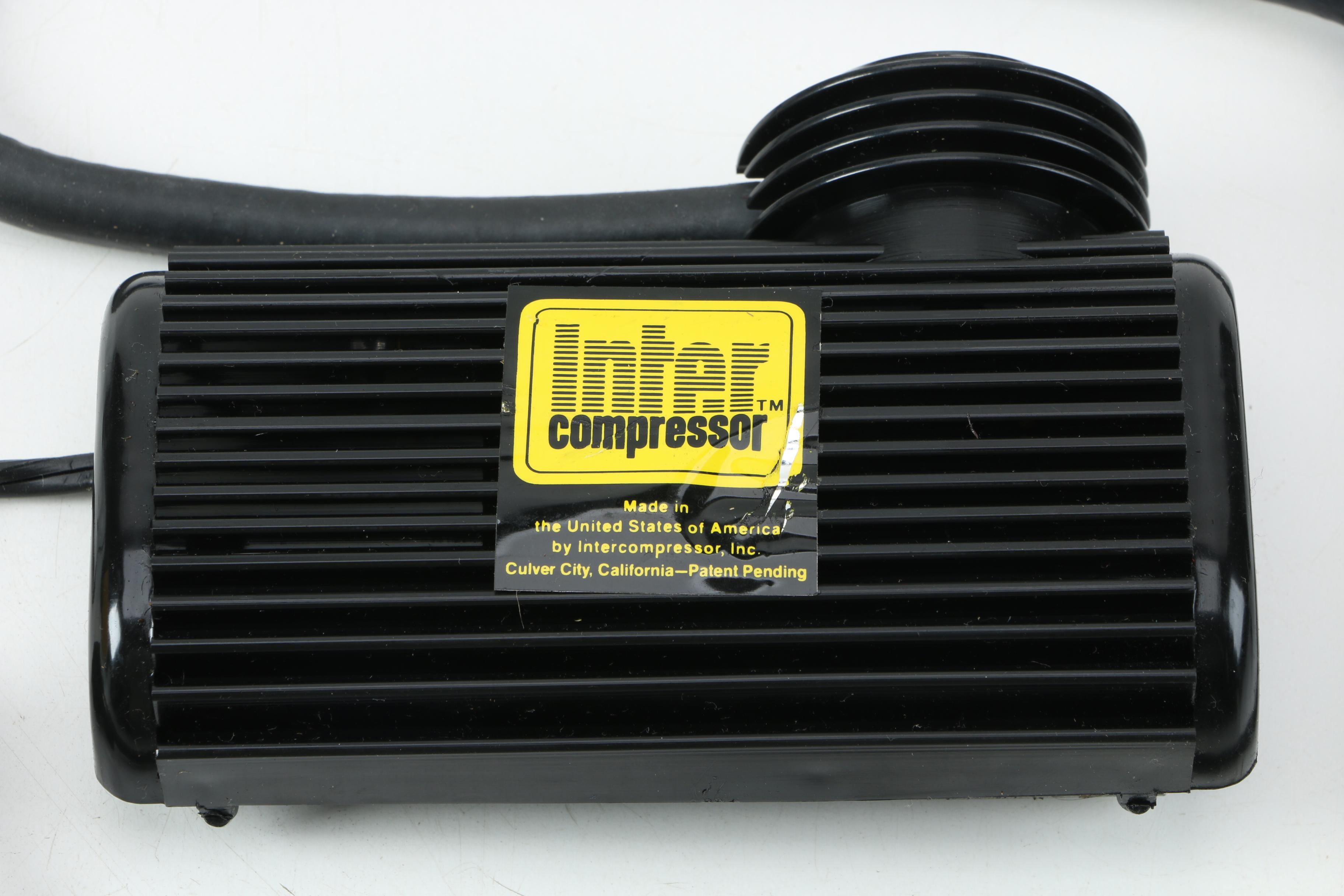 DC Portable Air Compressor, Ball Needle and Tire Gauge