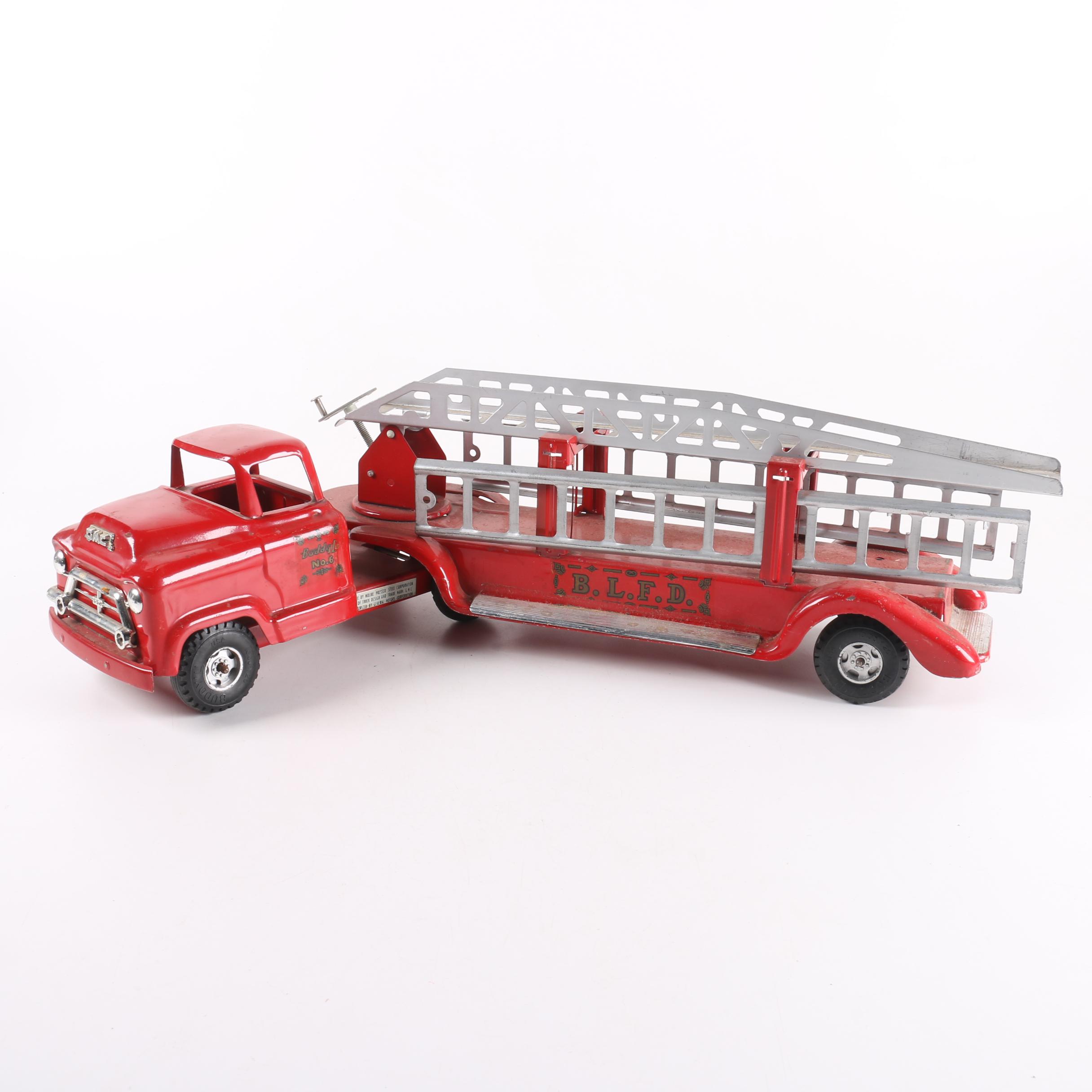 buddy l aerial ladder fire truck