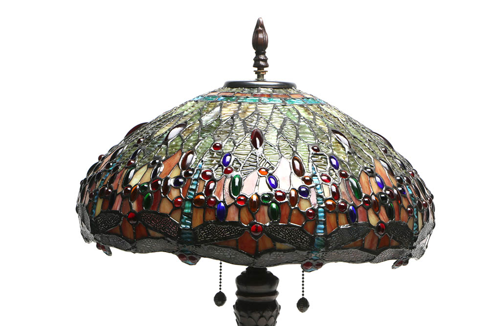 Dale Tiffany Limited Edition "Jeweled Dragonfly" Table Lamp EBTH