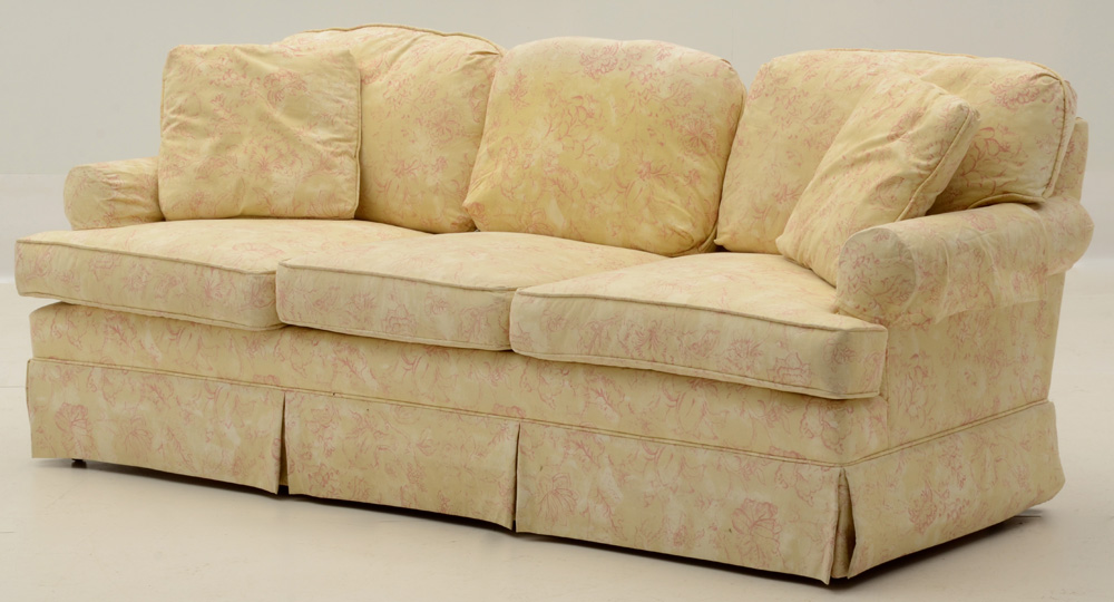 Yellow Floral Sofa EBTH