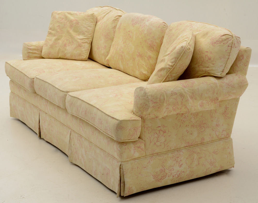 Yellow Floral Sofa EBTH