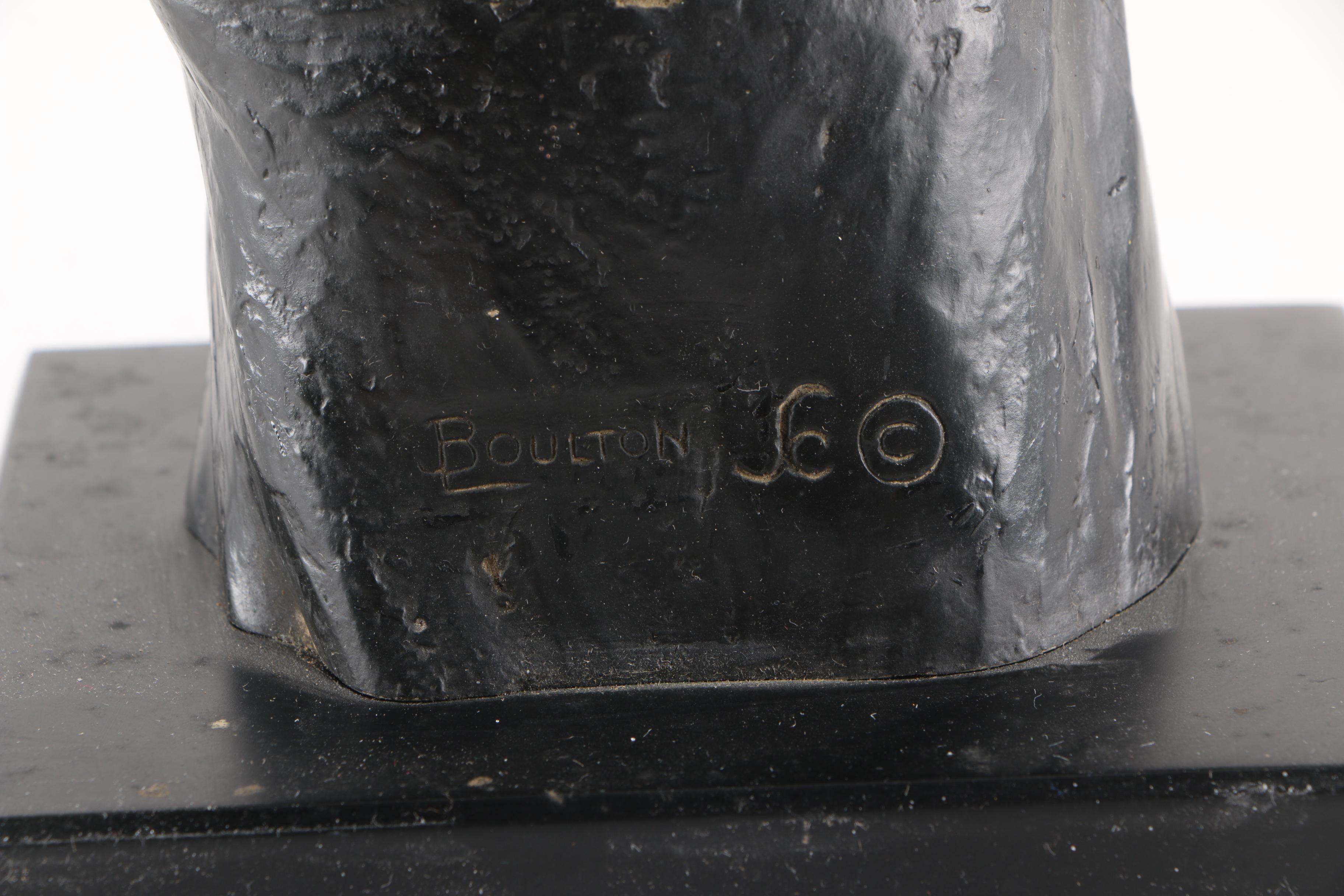 Vintage Joseph M. Lorkowski Boulton Sculpture of Quanah, Comanche Chief