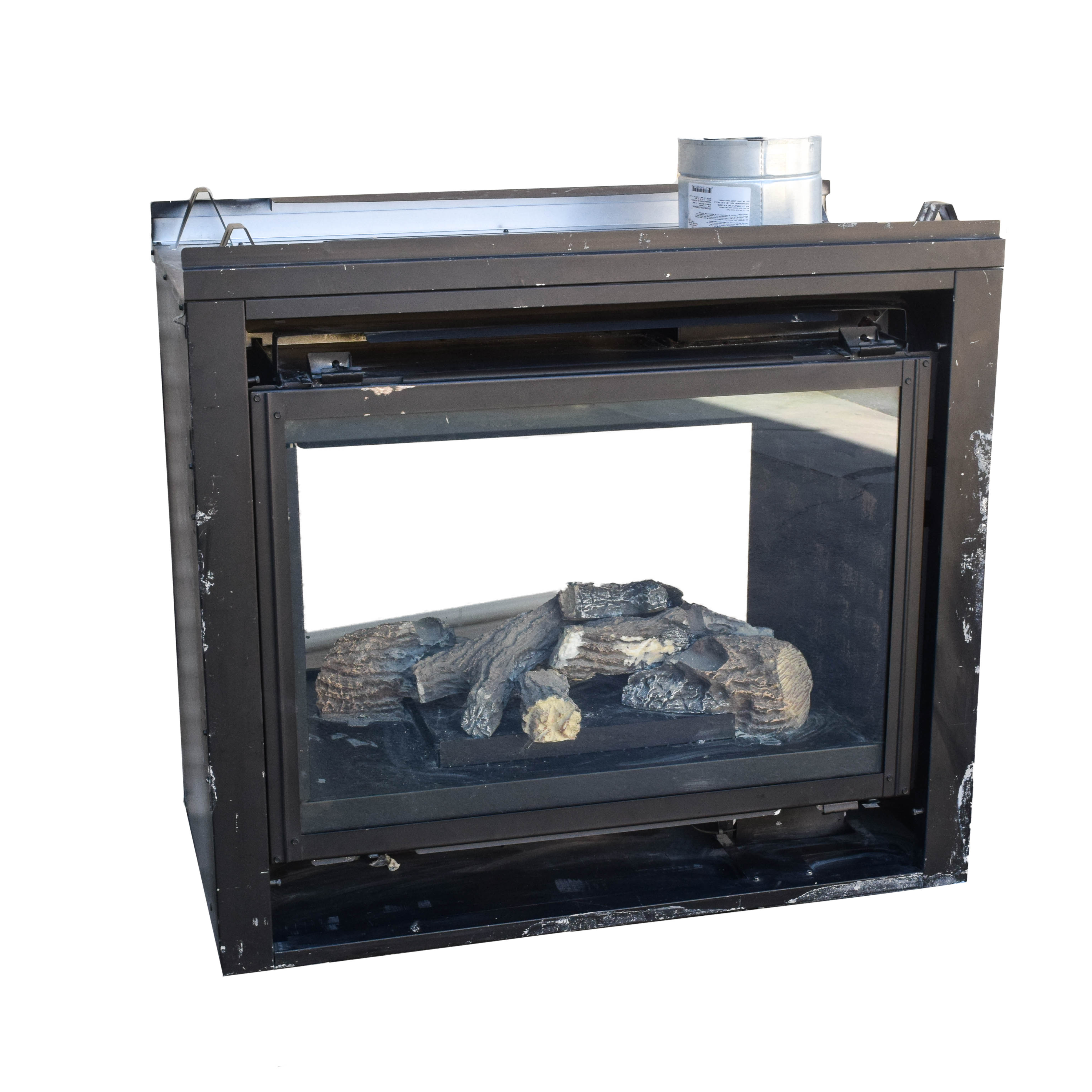 Contemporary Two Sided "Heatilator" Fireplace EBTH