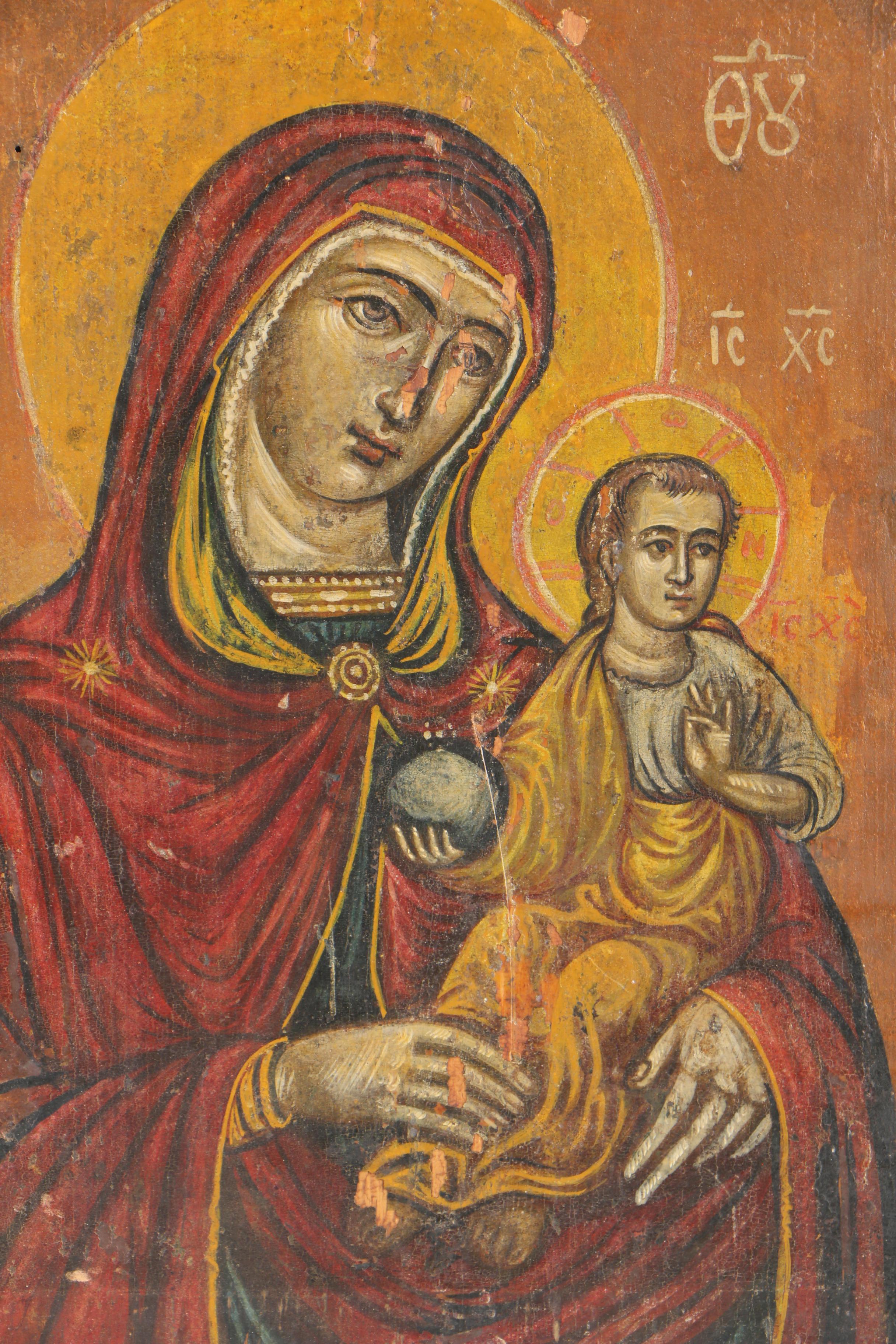 Eastern Orthodox Icon Painting of The Virgin Hodegetria EBTH