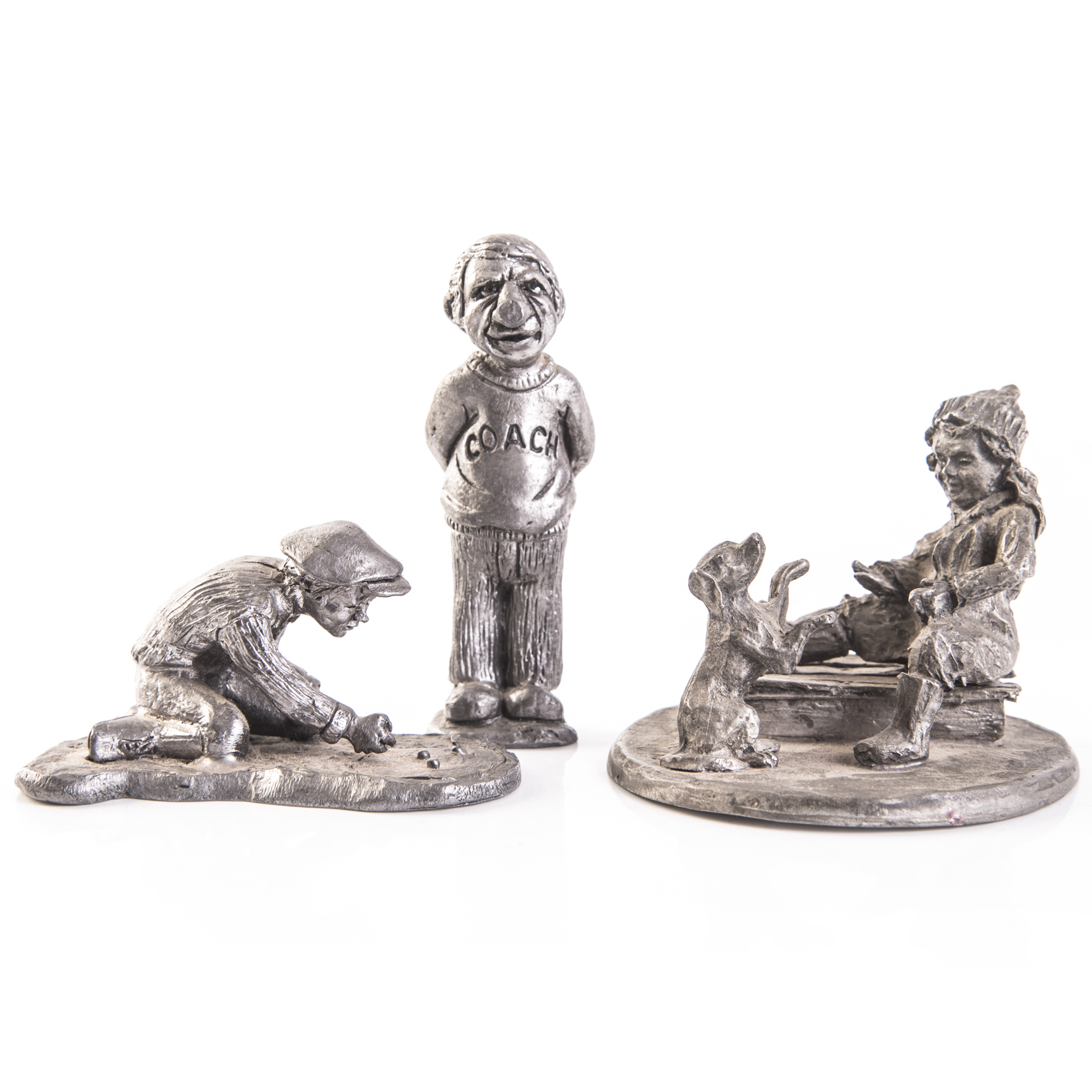 Pewter Figural Statues EBTH