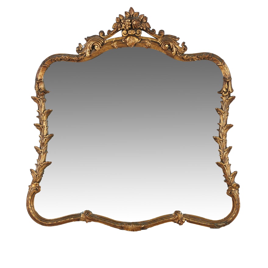Vintage French Rococo Style Wall Mirror