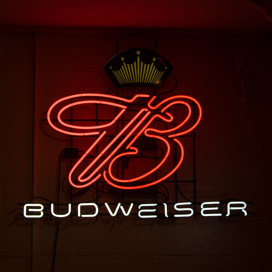 Budweiser Neon Signer | Ébronçage