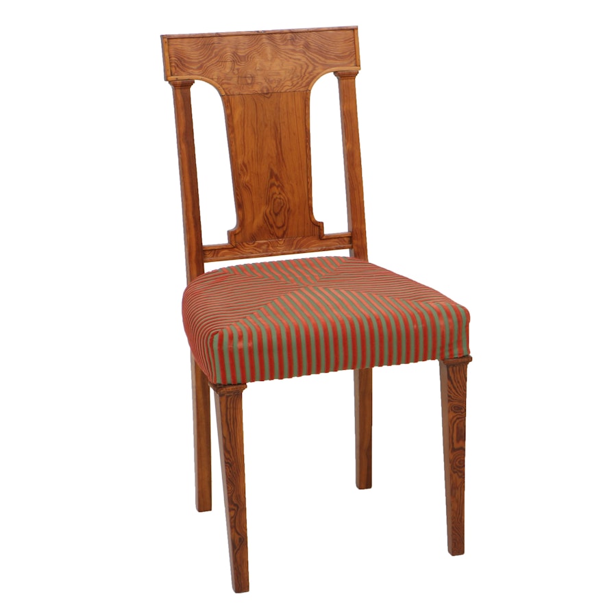 Vintage Danish Pine Side Chair With Padded Seat : EBTH Vintage Danish Pine Side Chair With Padded Seat ... - Vintage Danish Pine Side Chair With Padded Seat : EBTH