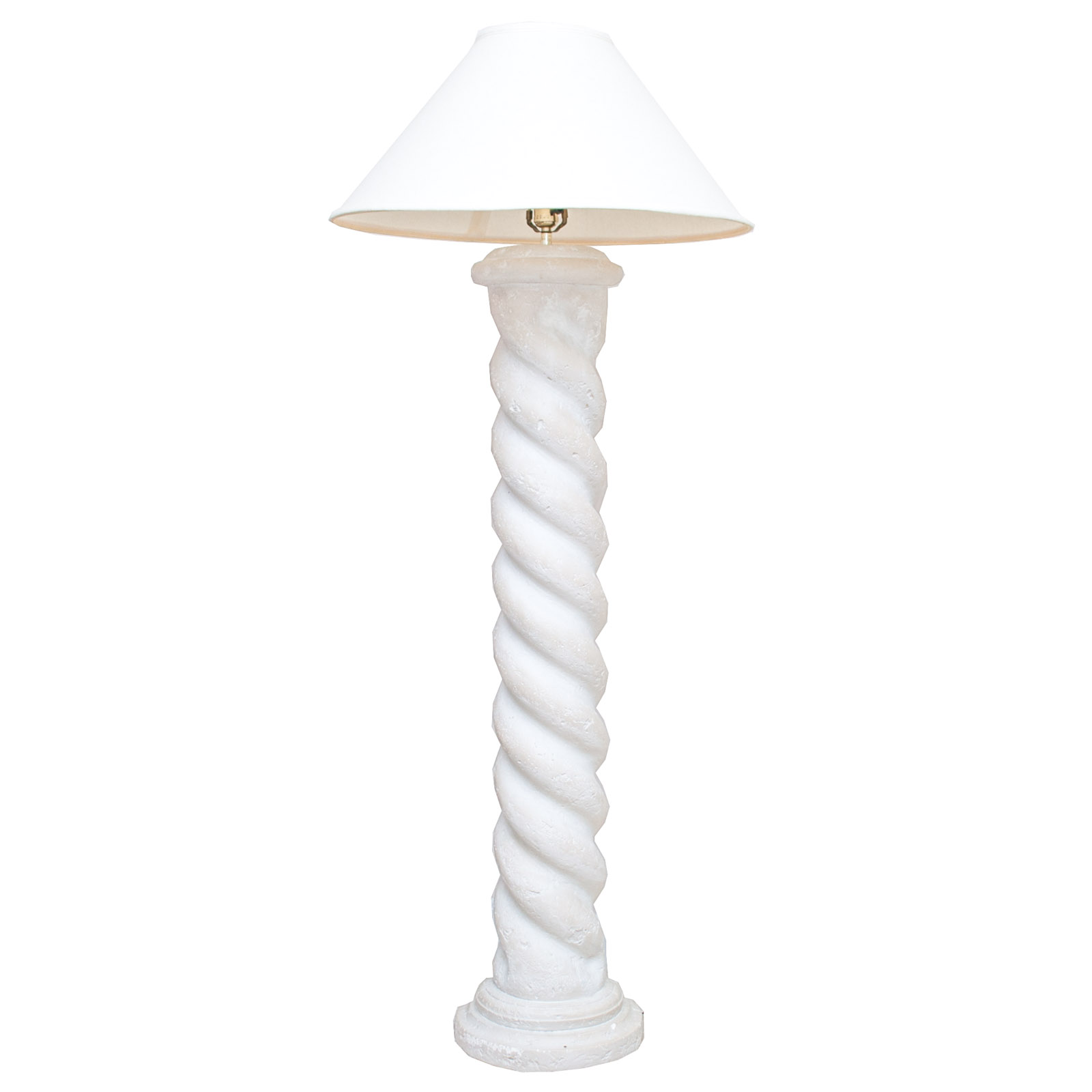 plaster floor lamp