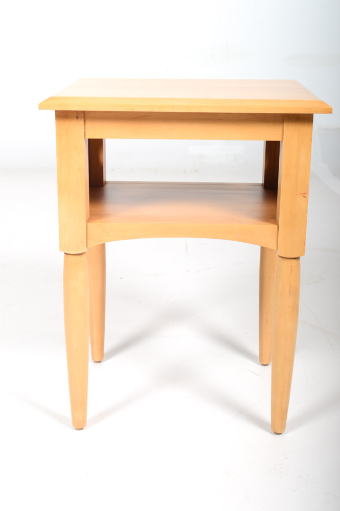 Ethan Allen Solid Wood End Table EBTH