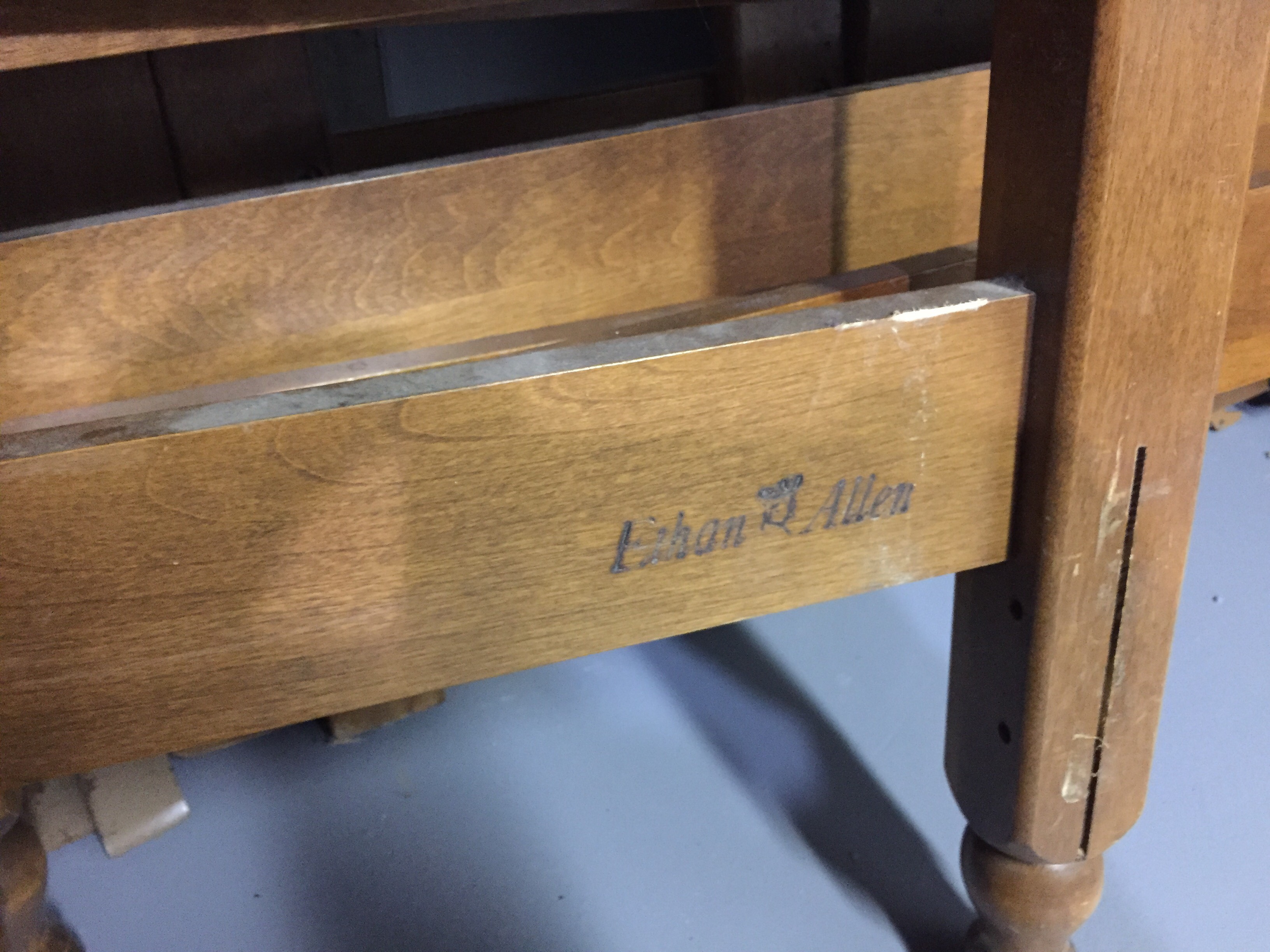 Ethan Allen Colonial Style Maple Twin Size Bunk Beds EBTH