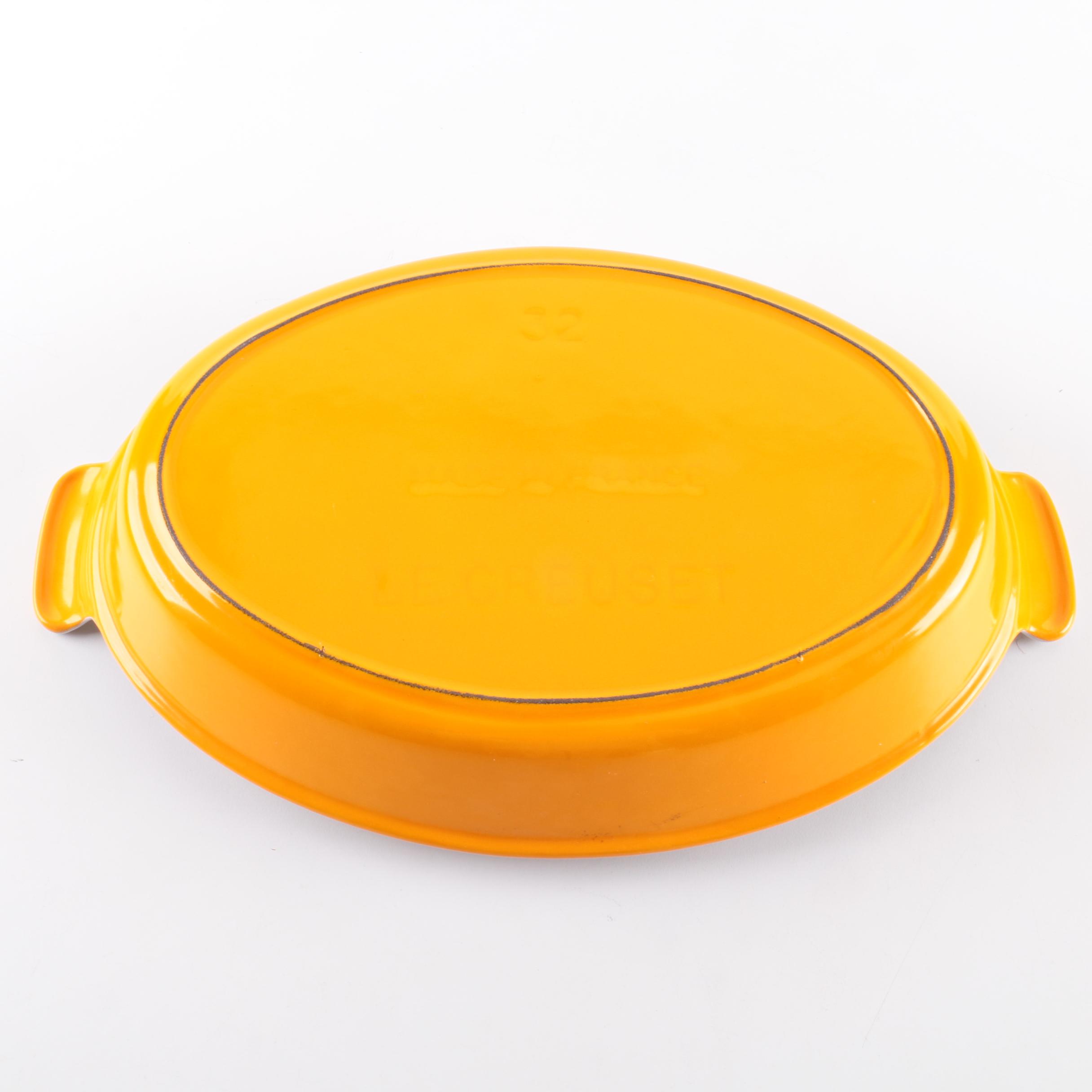 Le Creuset Enameled Cast Iron Au Gratin Dish EBTH