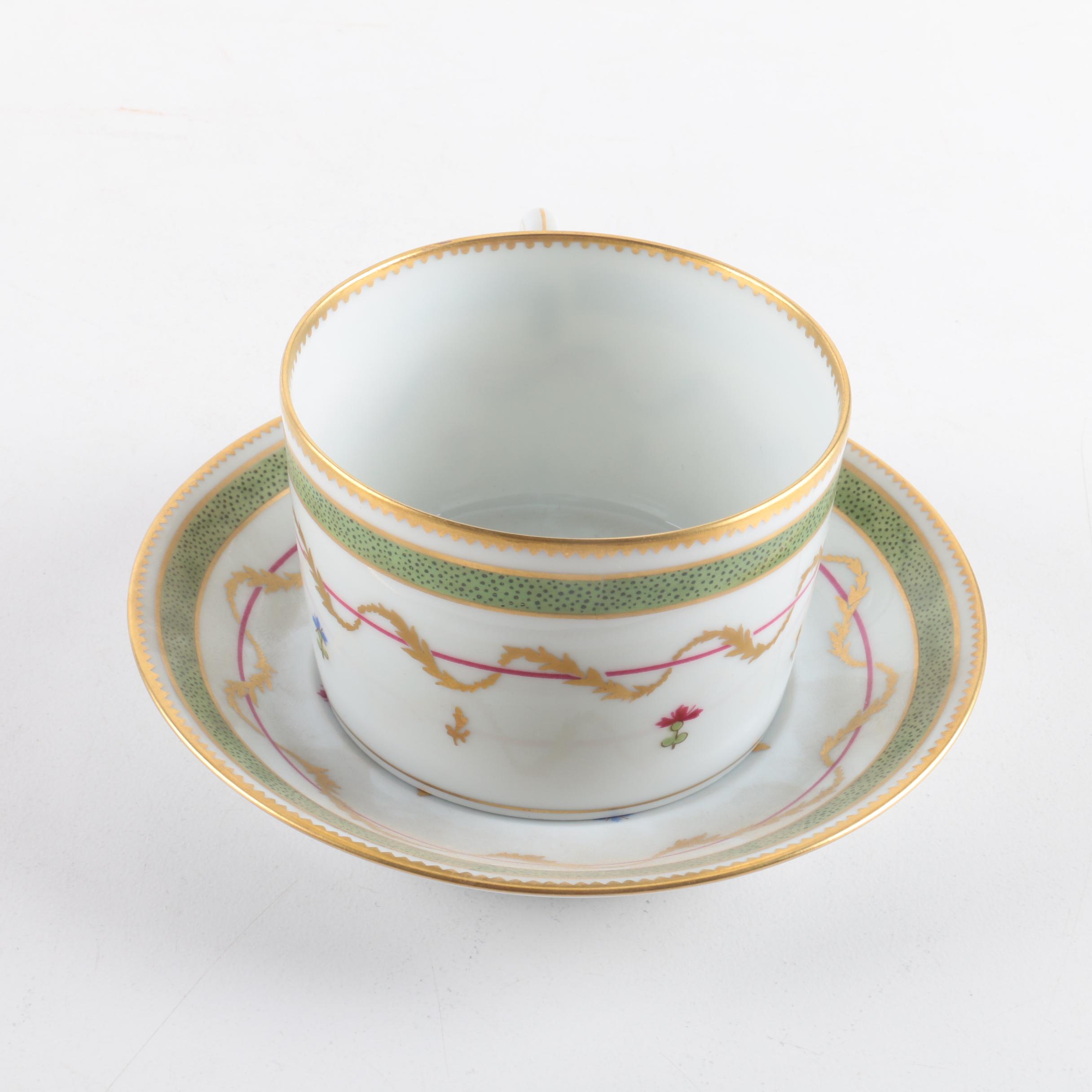 Haviland Limoges "Vieux Paris Green" Place Setting EBTH