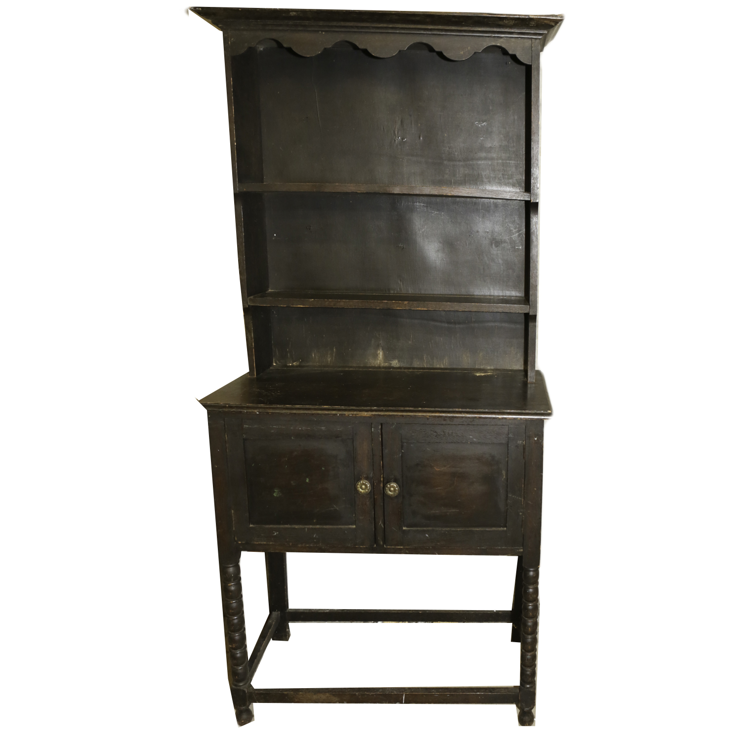 Antique Jacobean Revival Style Cupboard Ebth