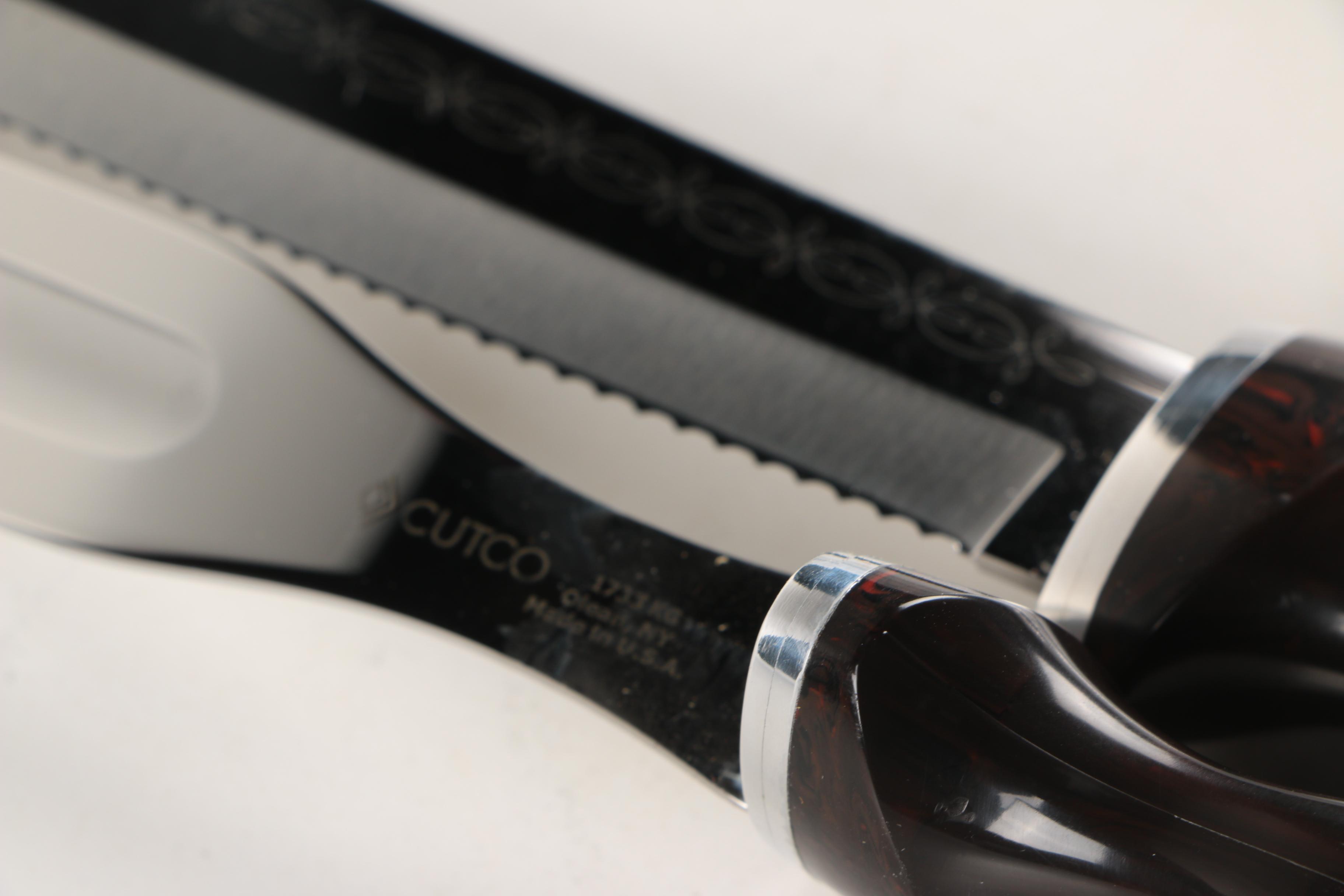 Cutco Meat Carving Set in Wooden Storage Box EBTH