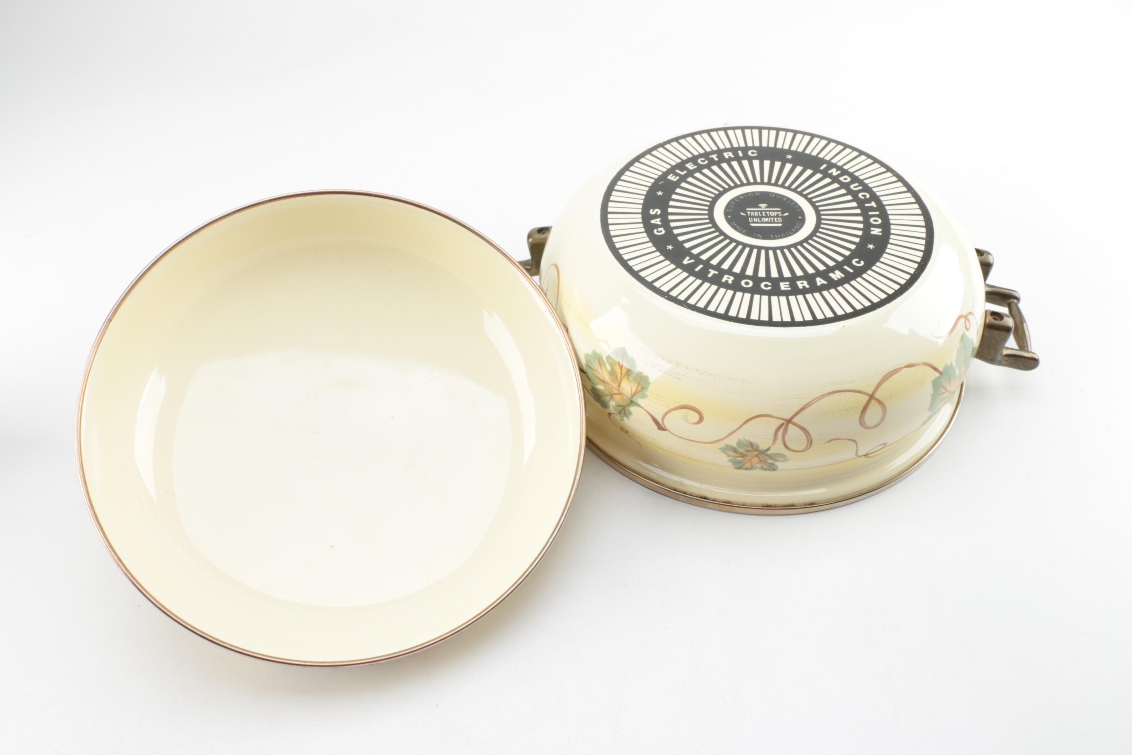 Vintage Tabletops Unlimited Enameled Cookware EBTH