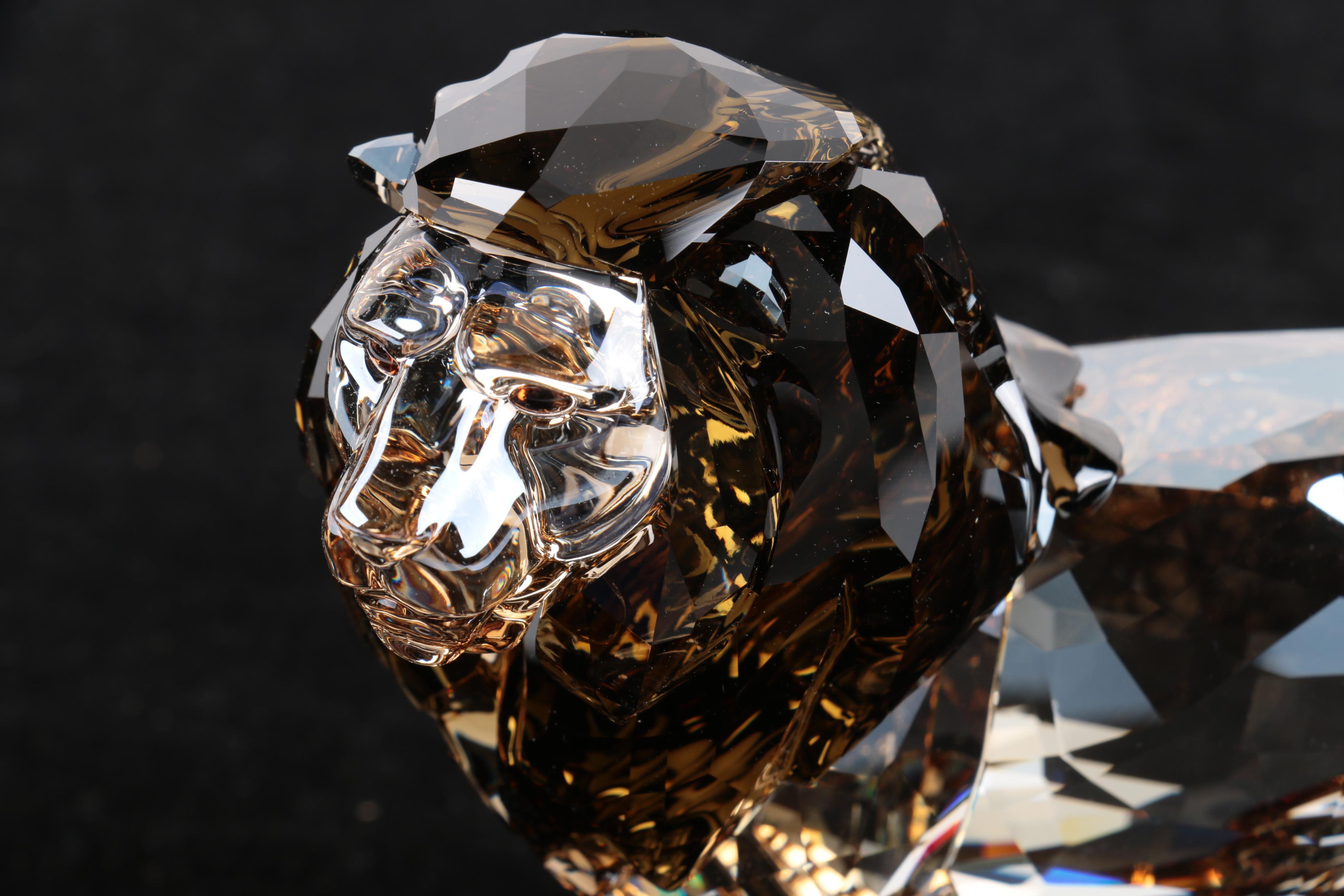 Swarovski Crystal Lion Figurine EBTH
