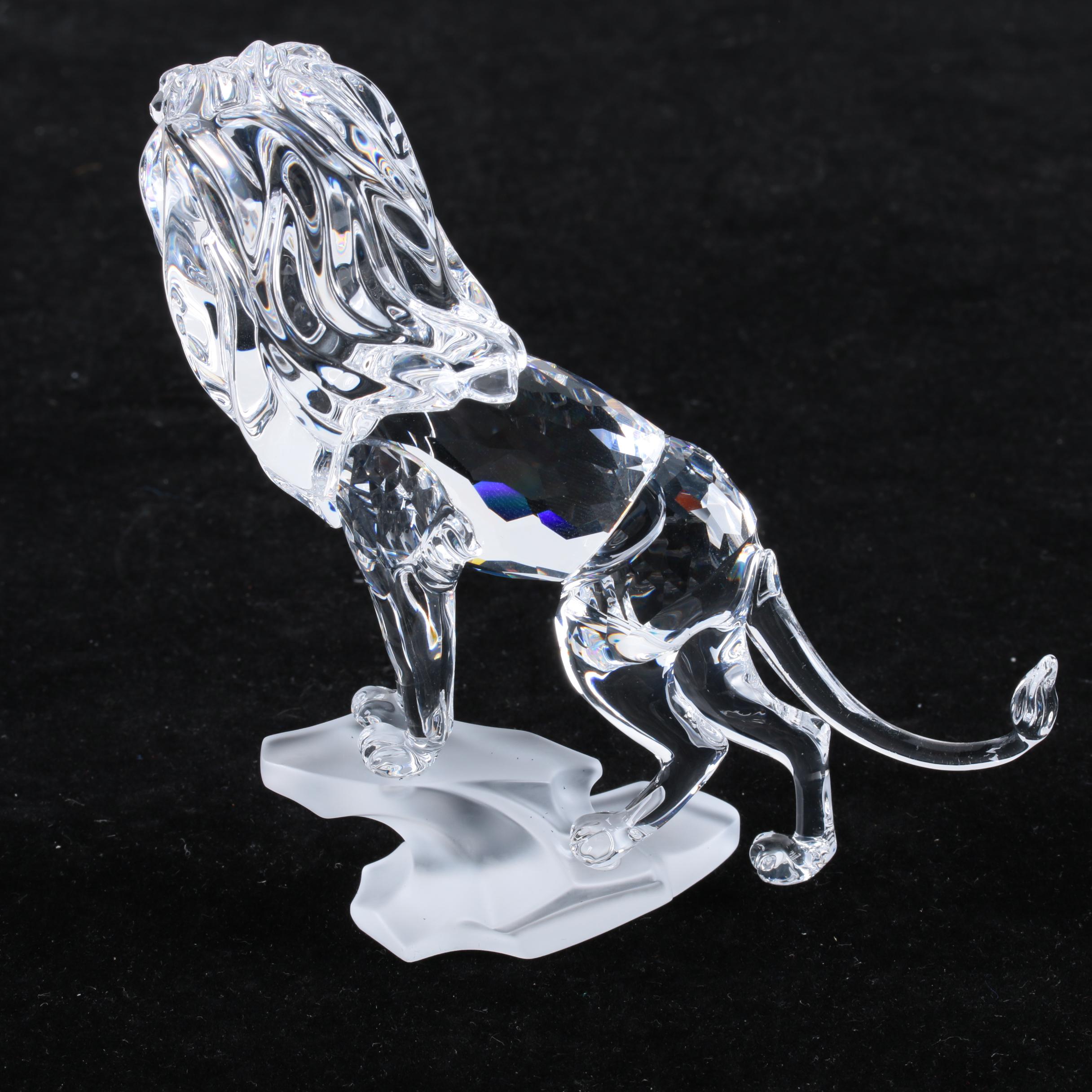 Swarovski Crystal "Lion" Figurine with Box EBTH