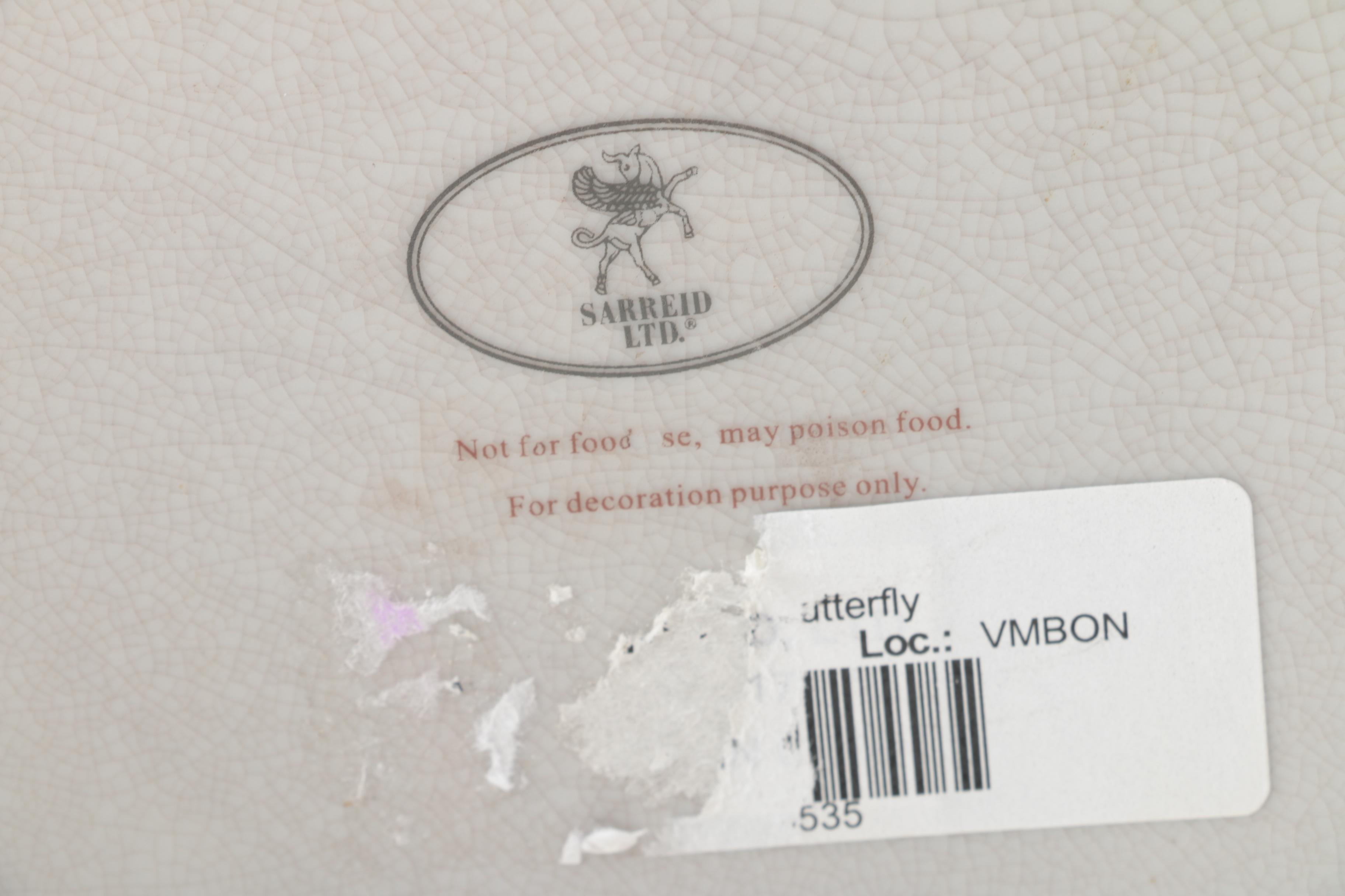 Picture Frame, Trinket Box and Vase with Dried Flowers EBTH