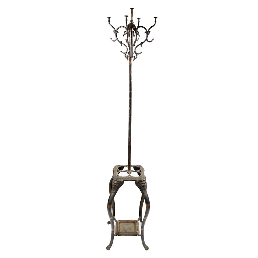 Antique Renaissance Revival Cast Iron Coat Rack And Umbrella Stand Awesome Coat Rack And Umbrella Stand Antique White Antique Renaissance Revival Cast Iron Coat Rack And Umbrella Stand Awesome Coat Rack And Umbrella Stand Antique White