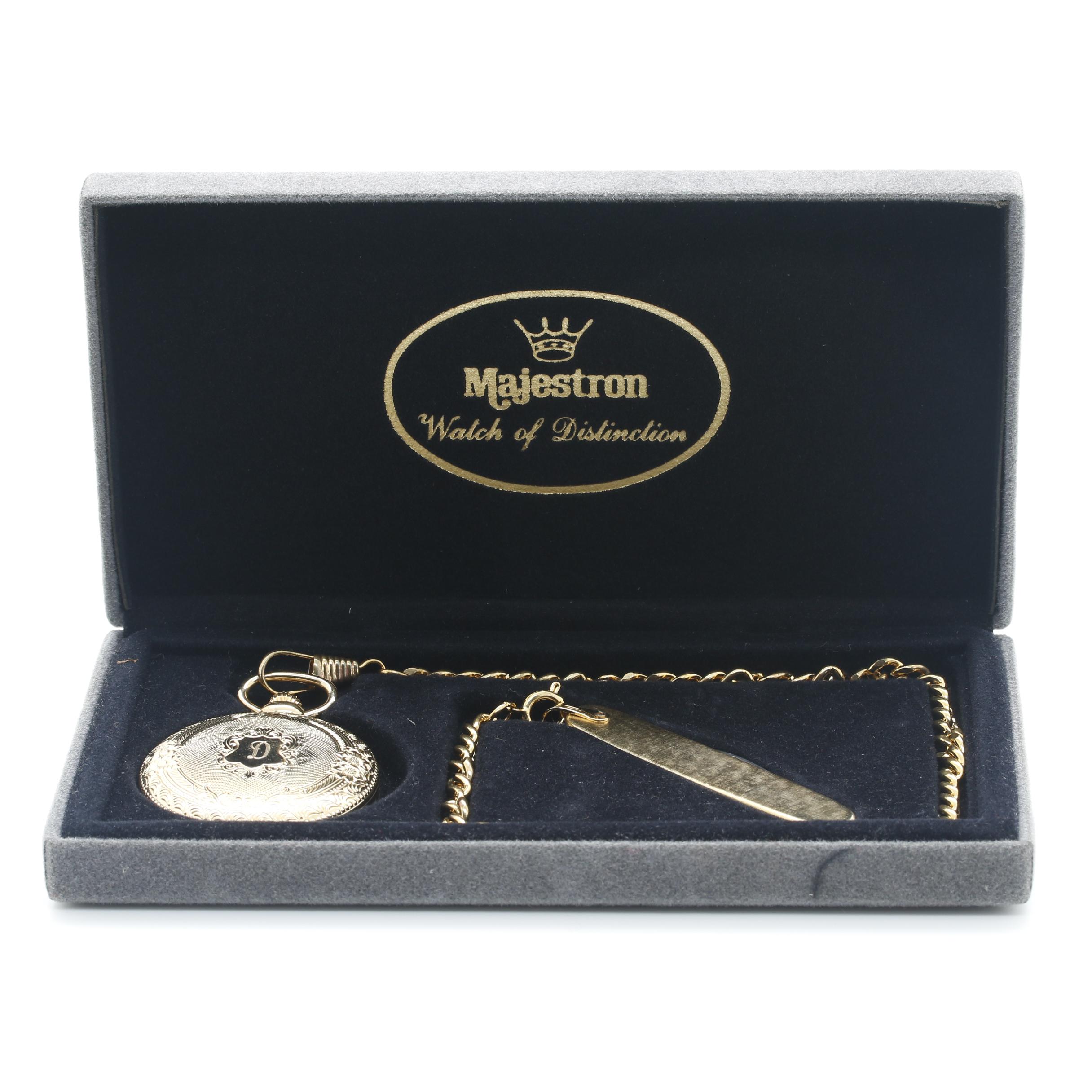 Majestron Pocket Watch and Pocket Knife Combo EBTH