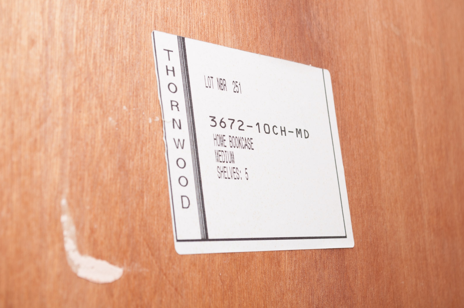 Large Wood Bookcase by Thornwood EBTH