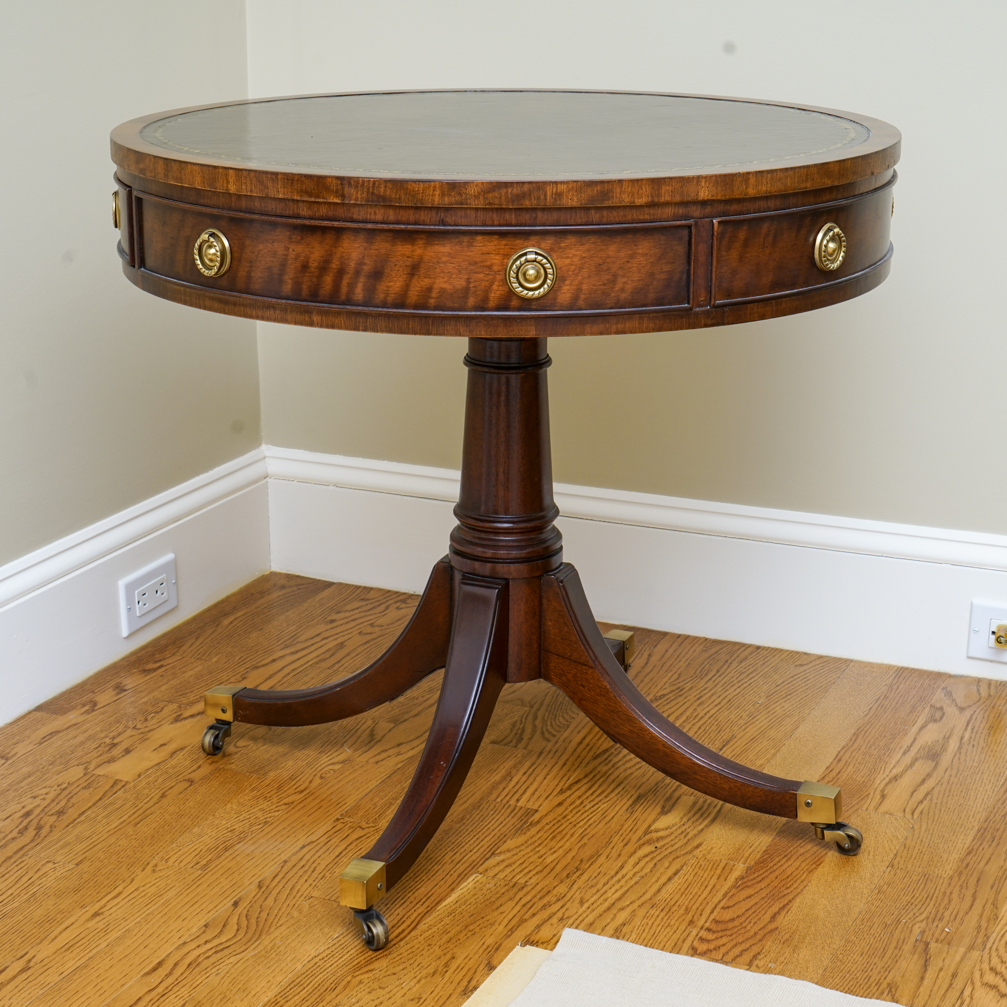 Duncan Phyfe Style Drum Table EBTH