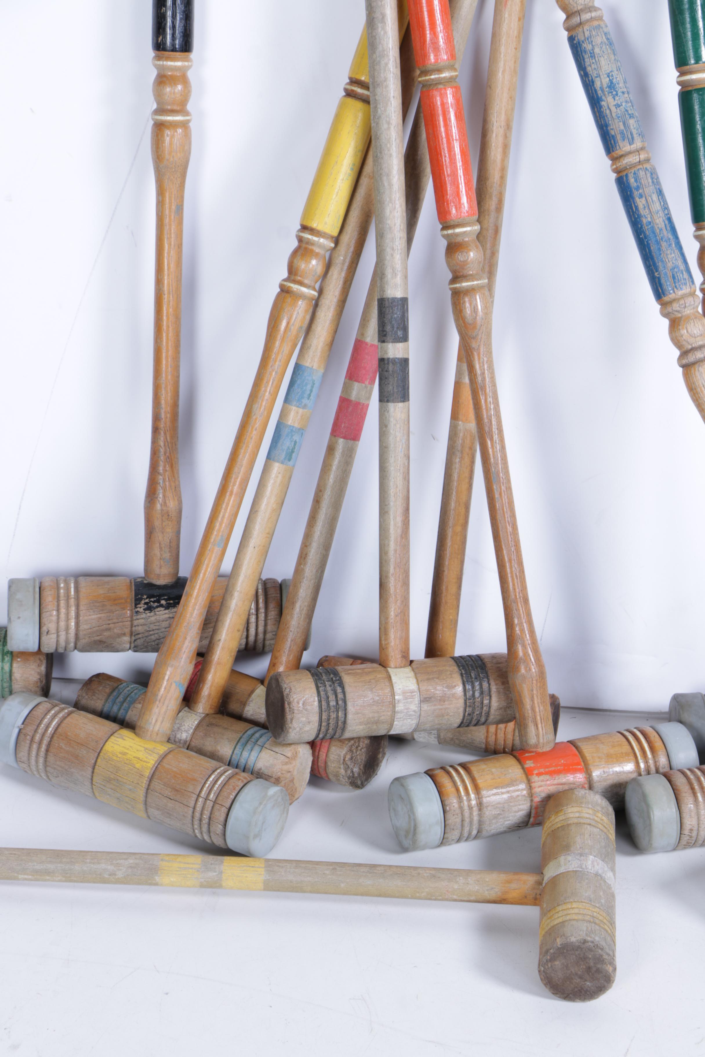 Vintage Croquet Mallets EBTH