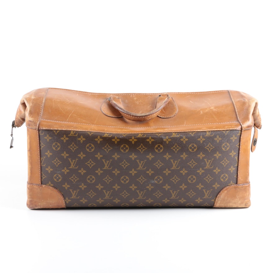 1970s Vintage The French Company for Louis Vuitton Monogram Doctor&#39;s Bag Duffel : EBTH